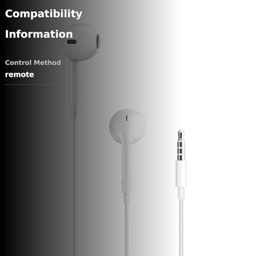 Apple EarPods Headphones with Lightning Connector, Wired Ear Buds for iPhone with Built-in Remote to Control Music, Phone Calls, and Volume - Volt-Edge Technologies®