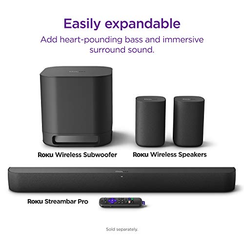 Roku Streambar Pro Stereo Soundbar Grey
