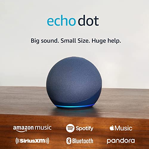 Amazon Echo Dot (newest model), Vibrant sounding Alexa speaker, Great for bedrooms, dining rooms and offices, Deep Sea Blue