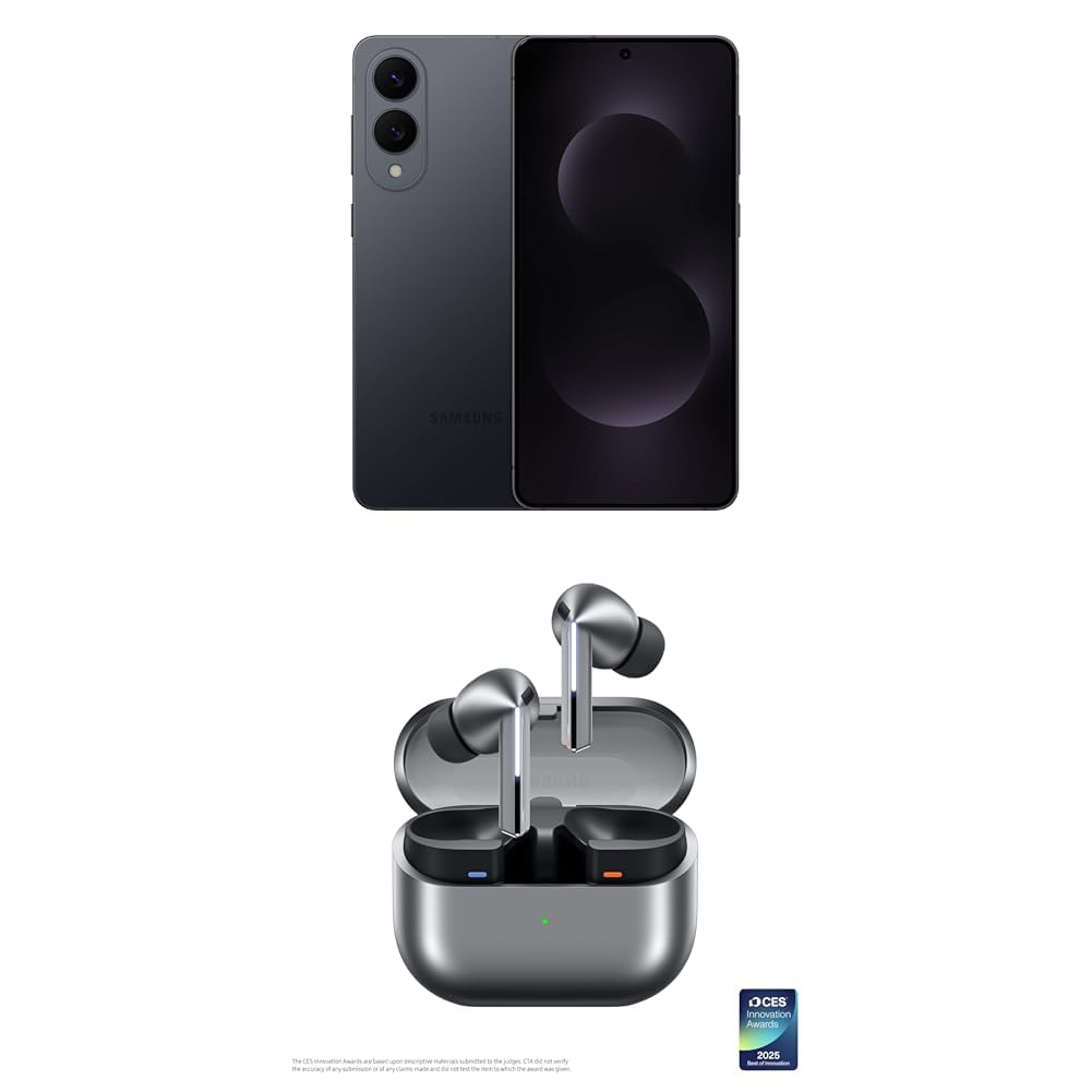 SAMSUNG Galaxy S25 Edge Phone, 512 GB AI Smartphone, Unlocked Android, Night Video, Fast Processor, ProScaler Display, All-Day Battery, 2025, US 1 Yr Manufacturer Warranty, Titanium JetBlack