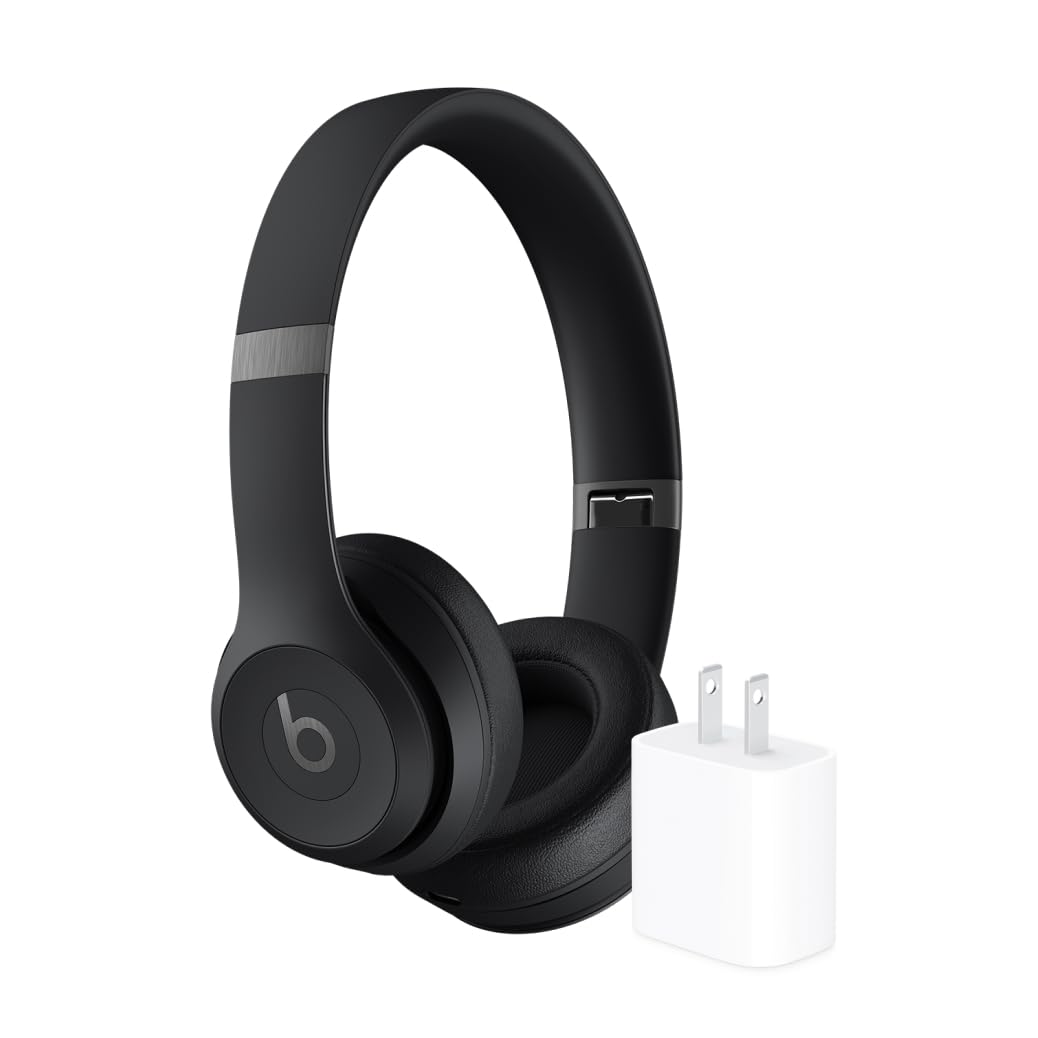 Beats Solo 4 - Wireless Bluetooth On-Ear Headphones, Apple & Android Compatible, Up to 50 Hours of Battery Life - Matte Black