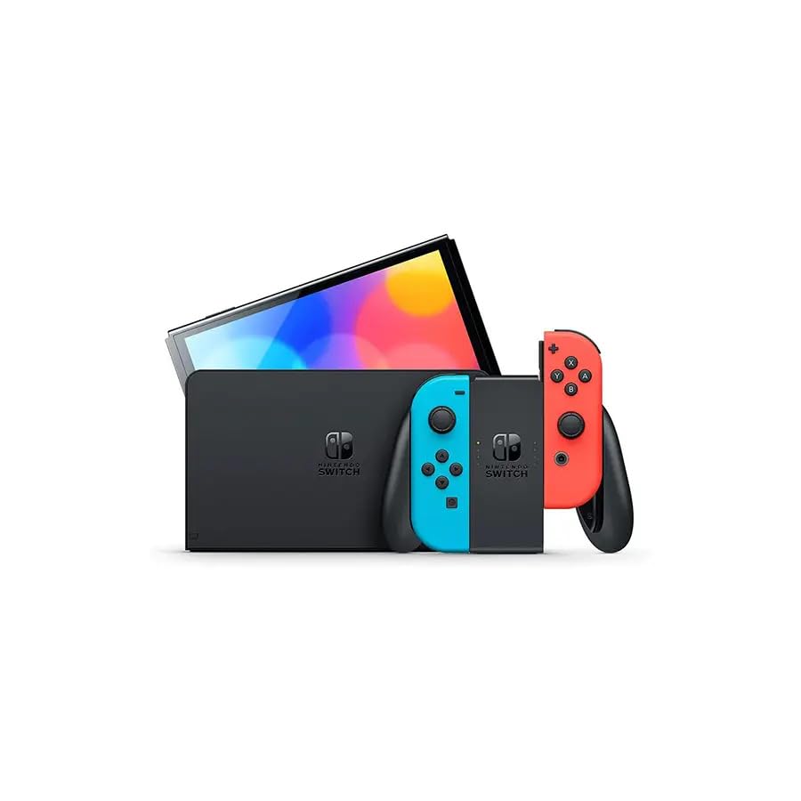 Nintendo Switch™ with Neon Blue and Neon Red Joy‑Con™ (Renewed)