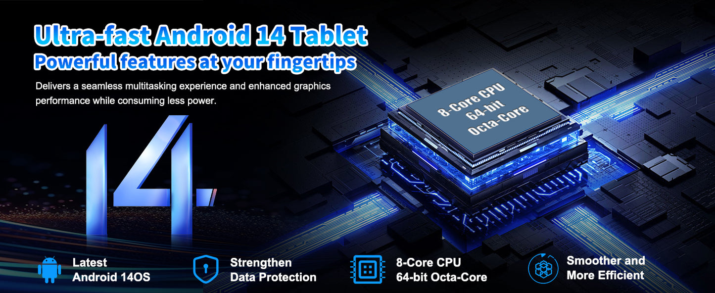 A10L 10 Inch Android Tablet 12GB RAM 64GB ROM IPS HD Touch Screen with Keyboard Case Mouse Stylus 8 in 1 Tablet Kit