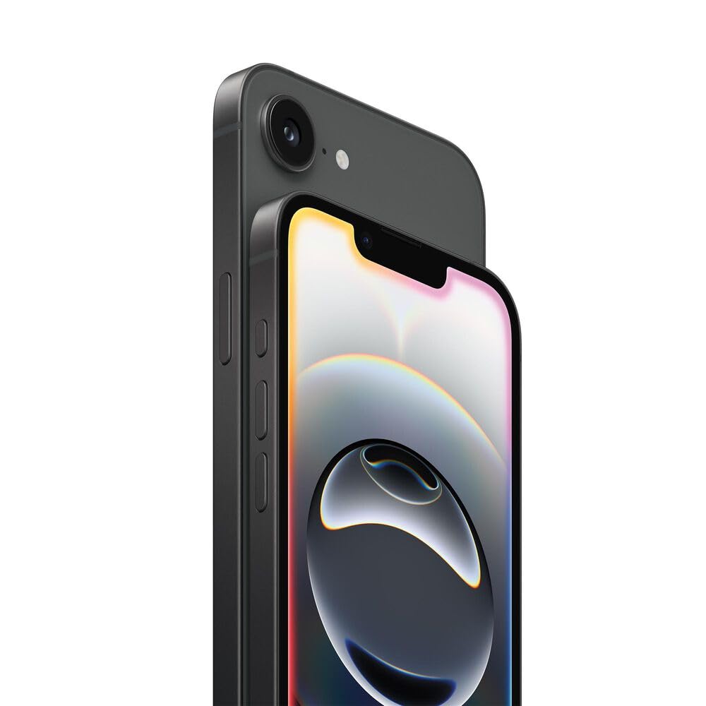 Apple iPhone 16e, 128GB, eSIM, Black - Unlocked (Renewed)
