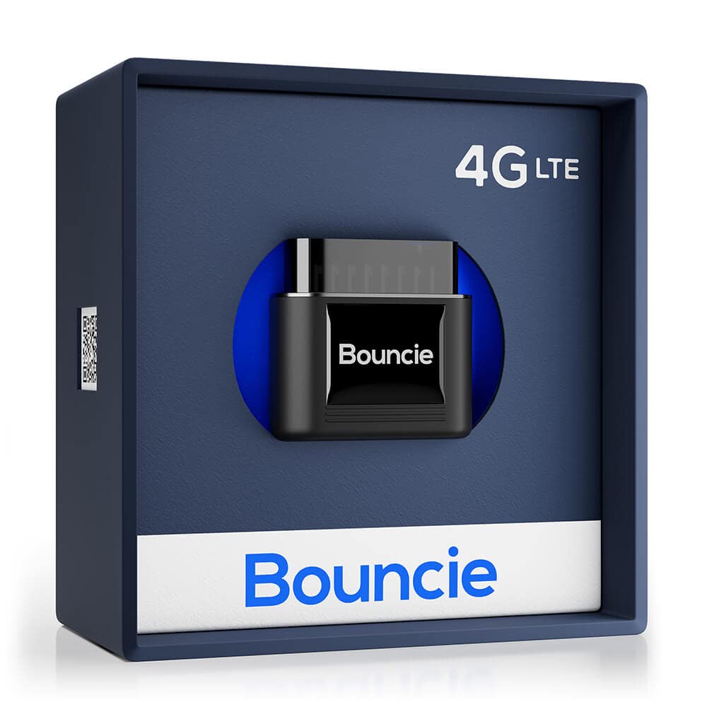 Bouncie GPS Tracker for Vehicles with Real-Time Location, Route History, Speed Monitoring, Geo-Fence & Accident Notifications - for Fleets & Family - Cancel Anytime