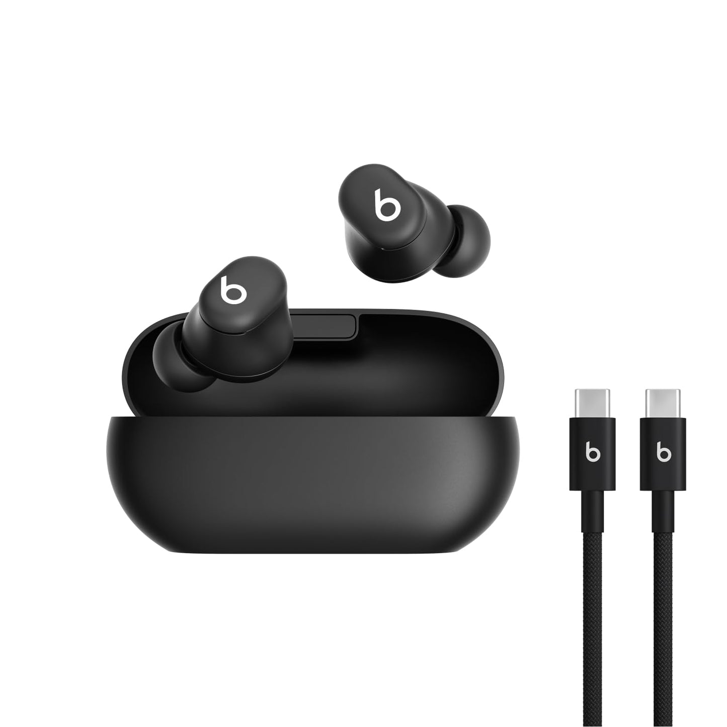 Beats Solo Buds - Wireless Bluetooth Earbuds | 18 Hours of Battery Life | Apple & Android Compatibility | Built-in Microphone - Matte Black