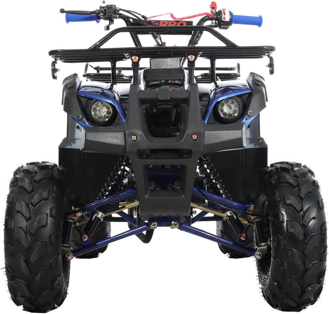 HHH 200cc ATV Big Utility 4 wheeler Adults Youth quad with Automatic Transmission Reverse, LED Headlight, Matching Rims, Big 23/22 inches Wheels CT-200-1 (Blue)