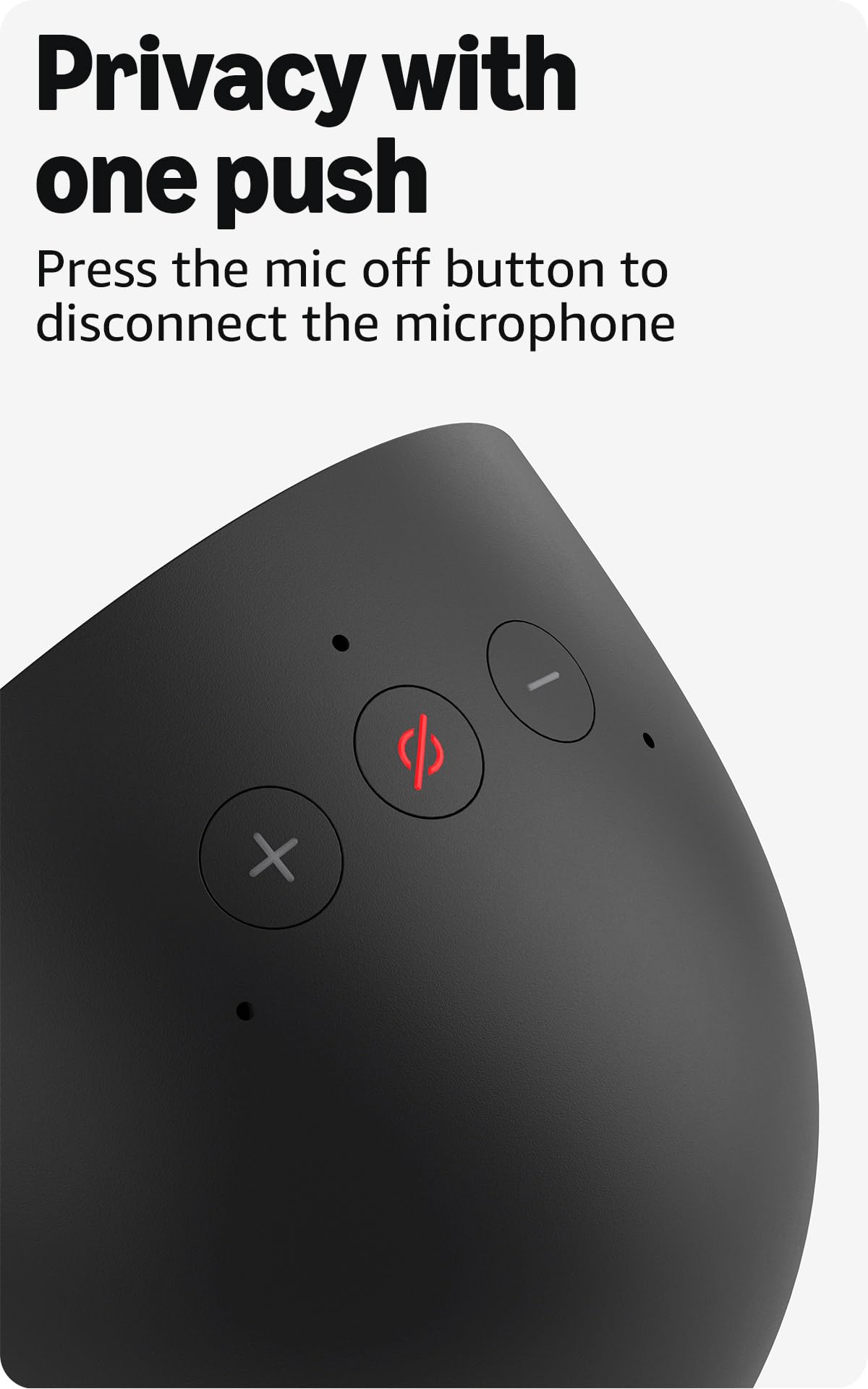 Amazon Echo Spot (newest model), Great for nightstands, offices and kitchens, Smart alarm clock with Alexa, Glacier White