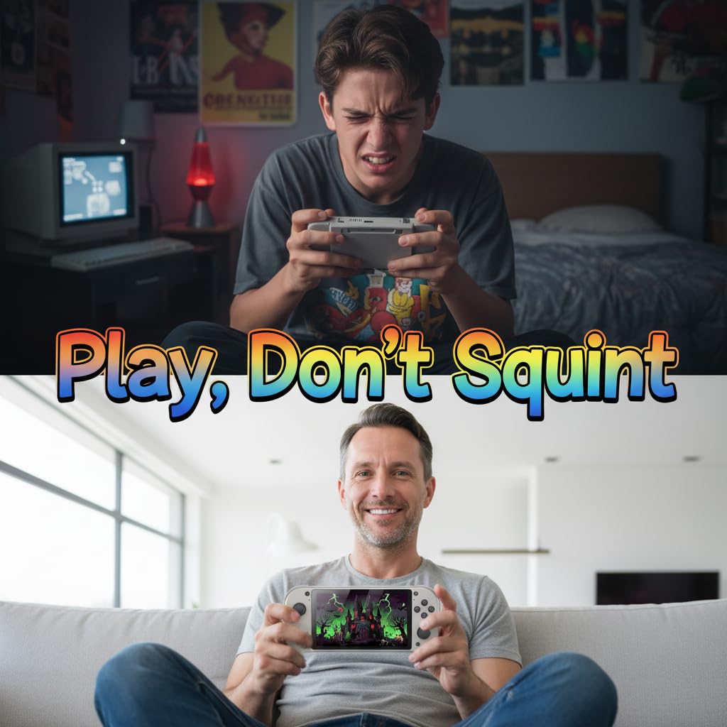 Retro Handheld Portable Video Game Console - 4.3" IPS Screen, Emuelec System, 64GB, 20,000+ Games, Classic Game System (64 GB)