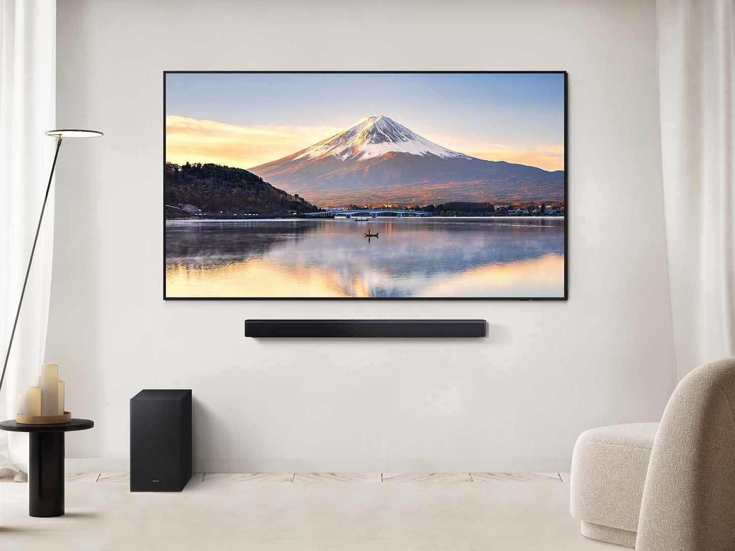 Samsung B-Series Soundbar HW-B550F 2.1 ch DTS Virtual:X Soundbar with Subwoofer (2025 Model) Voice Enhance Mode, Bass Boost, Adaptive Sound - Volt-Edge Technologies®