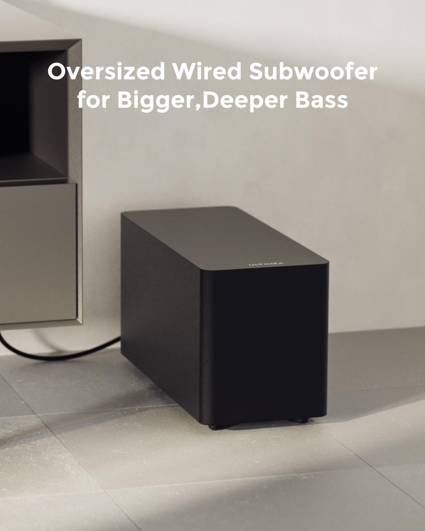 ULTIMEA 5.1CH Surround Sound Bar with Subwoofer, Dolby Atmos, VoiceMX, BassMX, APP, 300W Soundbar for Smart TV, Home Theater Surround Sound System for TV, BT 5.4, Poseidon M60 (2025 Model) - Volt-Edge Technologies®