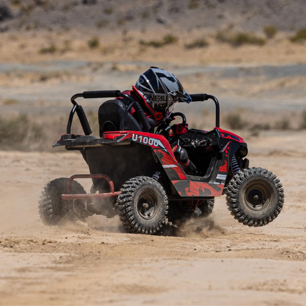 UTV Ride on Car (Large), 48V Shock Absorber Electric Vehicles with Disk Brake, Gear Switch, Steel Frame, Off-Road Tire, Flexible Seat Belt and Seat, Three-Speed Parental Limit-Lock Function