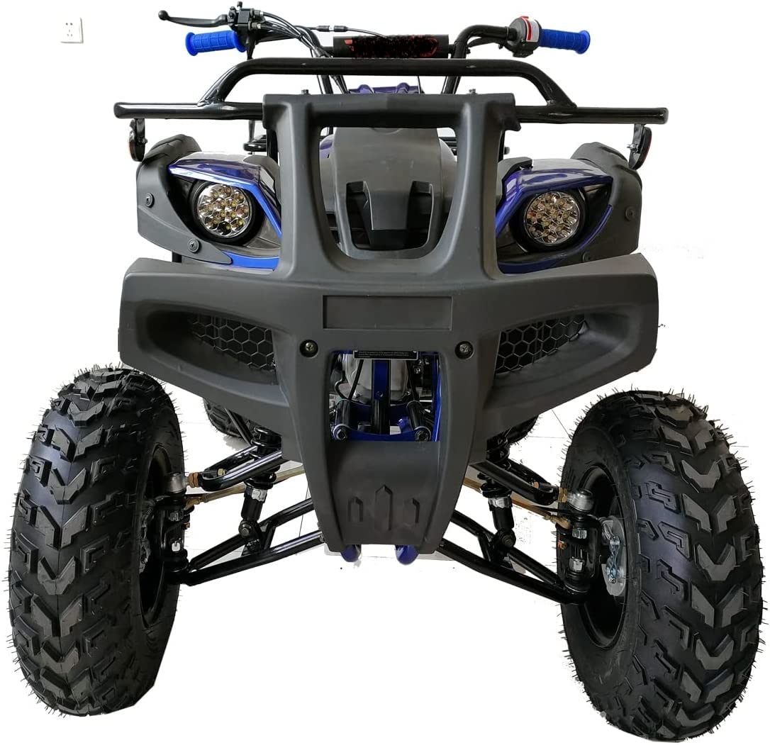 HHH 200cc ATV Quad Full Size ATV Full Big Size ATV for Adults Youth LED Lights Matching Rims and Automatic with Reverse (RED)