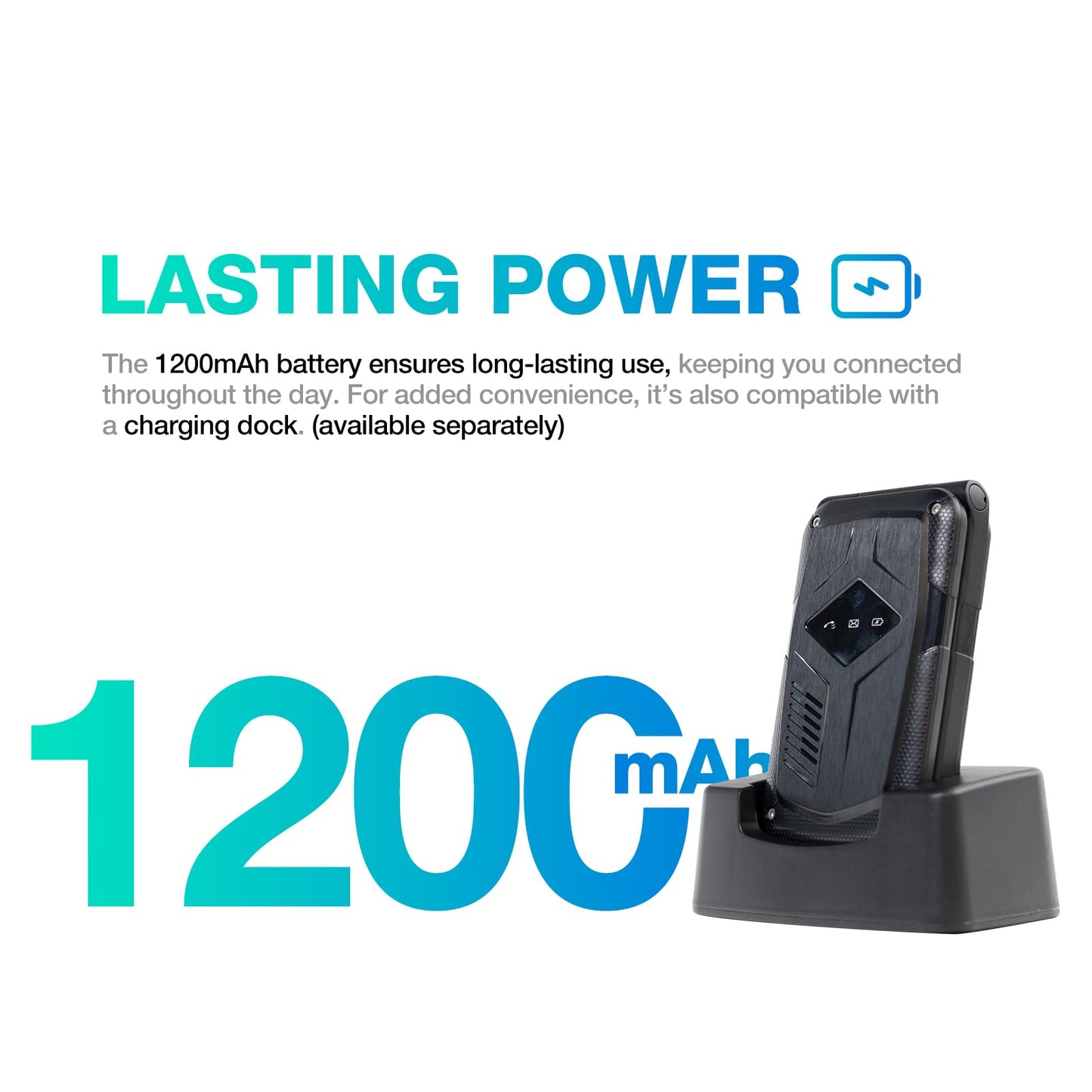 AGM M10 Rugged Basic Flip Phone, 4G Feature Cell Phone, Simple Mobile Phones, Waterproof & Drop-Proof, Pocket-Sized, SOS Button, Speed Dial, 98dB Speaker, Large Fonts & Big Buttons, for T-Mobile ONLY