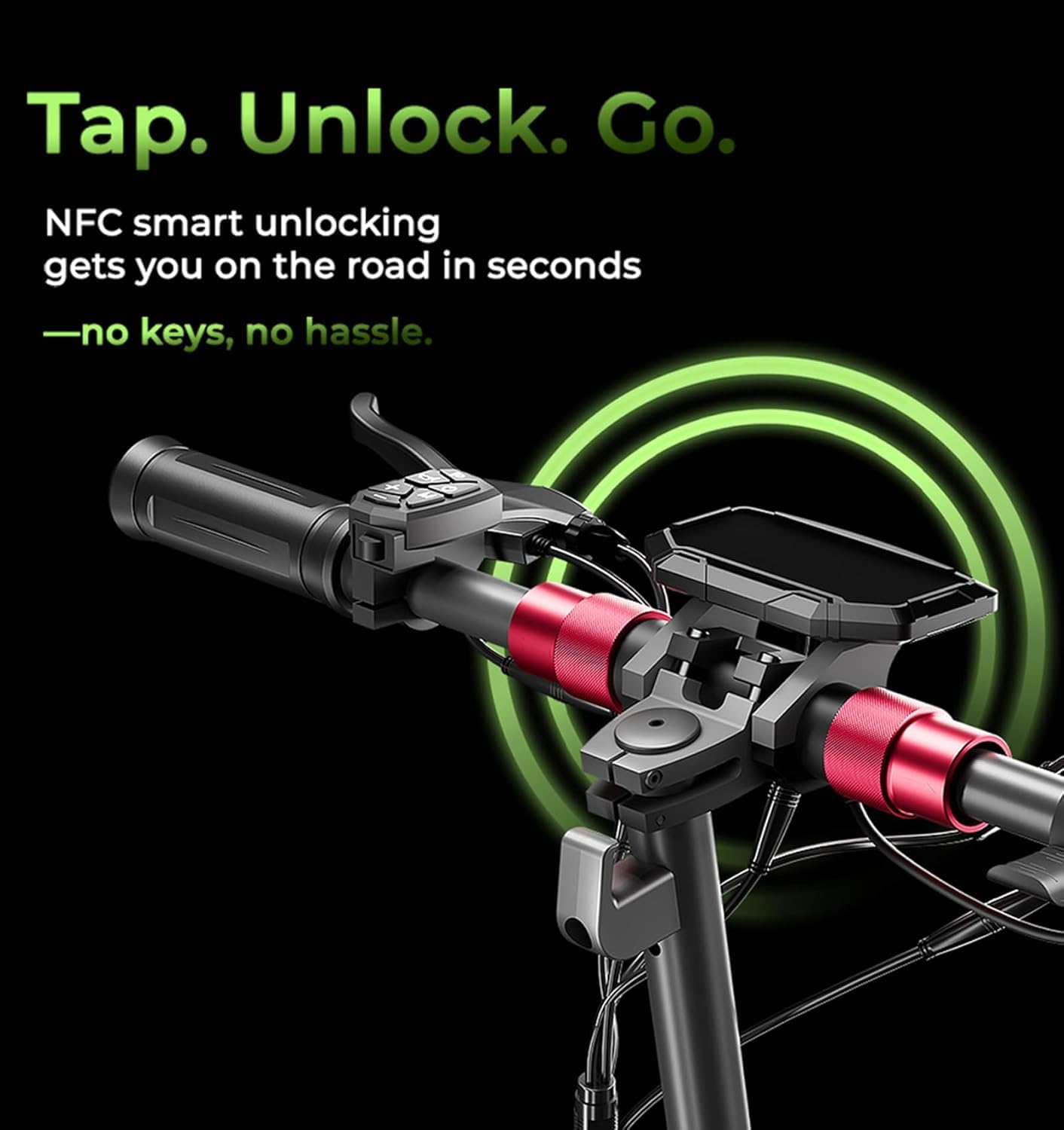 isinwheel Electric Scooter for Adults, 1000/800W Motor Up to 28 MPH, 37/28 Miles Range, APP Control, NFC Lock, 11/10" Off-Road Tires, Foldable Commuting E Scooter with Dual Suspension