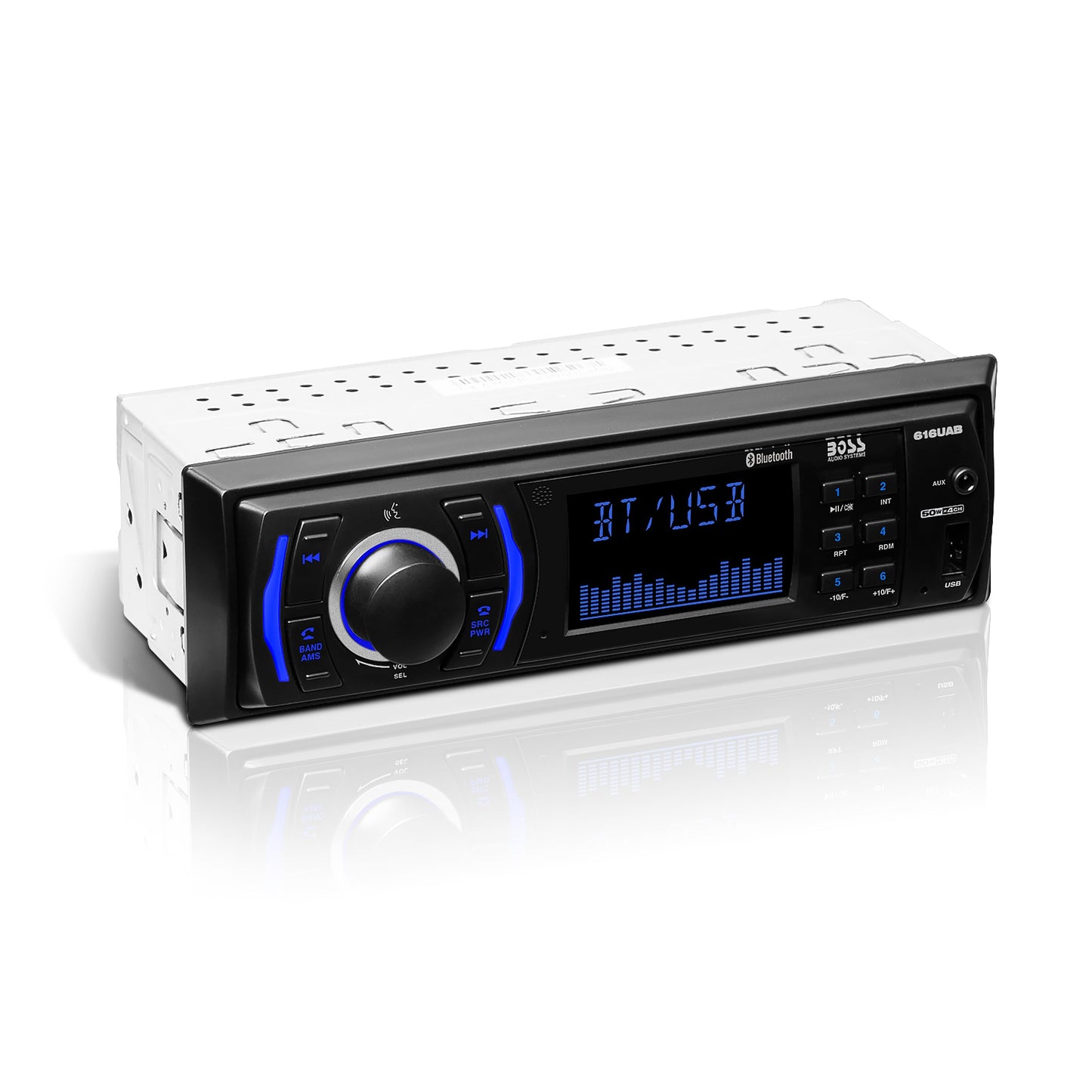 BOSS Audio Systems 616UAB Car Stereo With Bluetooth - Single DIN, MP3, USB, Aux-in, AM/FM, No CD DVD Player