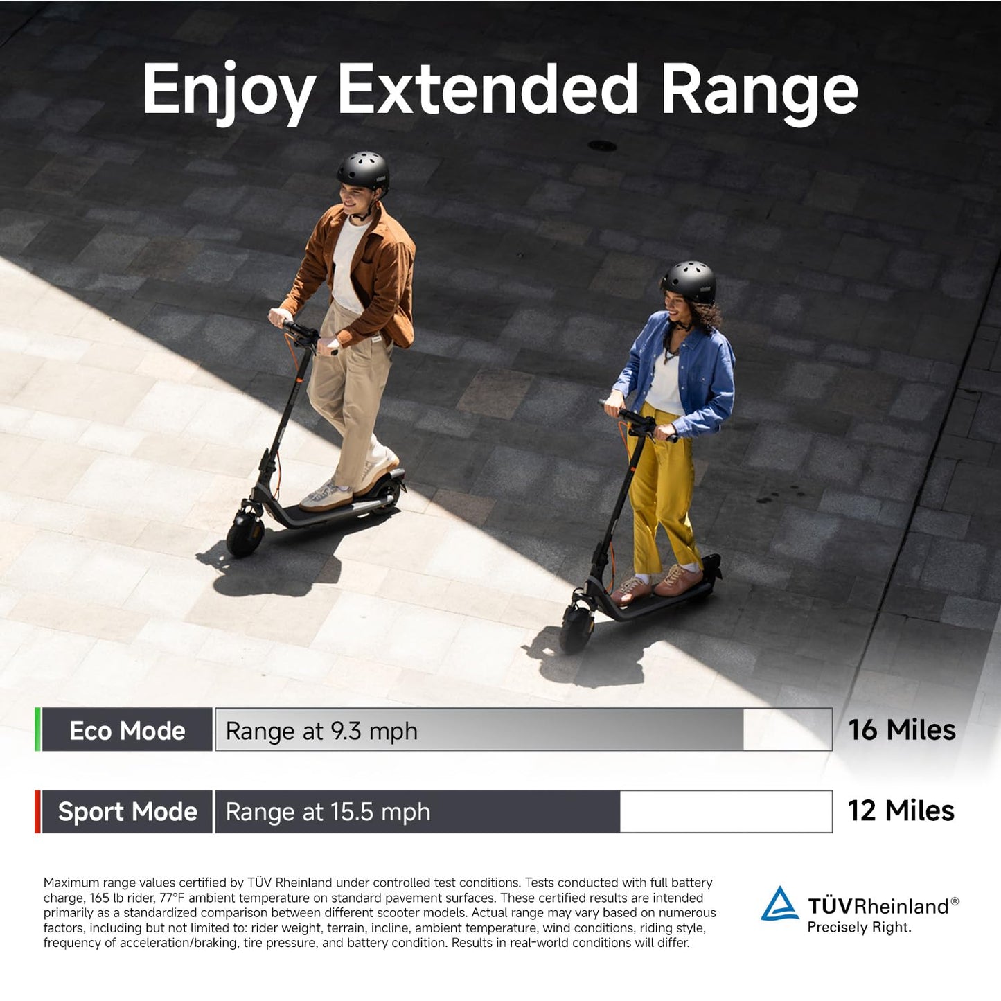 Segway Ninebot E2 Plus II Electric Scooter, 15.5 MPH, 16 Miles Max Range, Front Suspension, 8.1" Shock-Absorbing Tires, Dual Brakes, Scooter for Adults, UL-2272 2271 Certified - Volt-Edge Technologies®