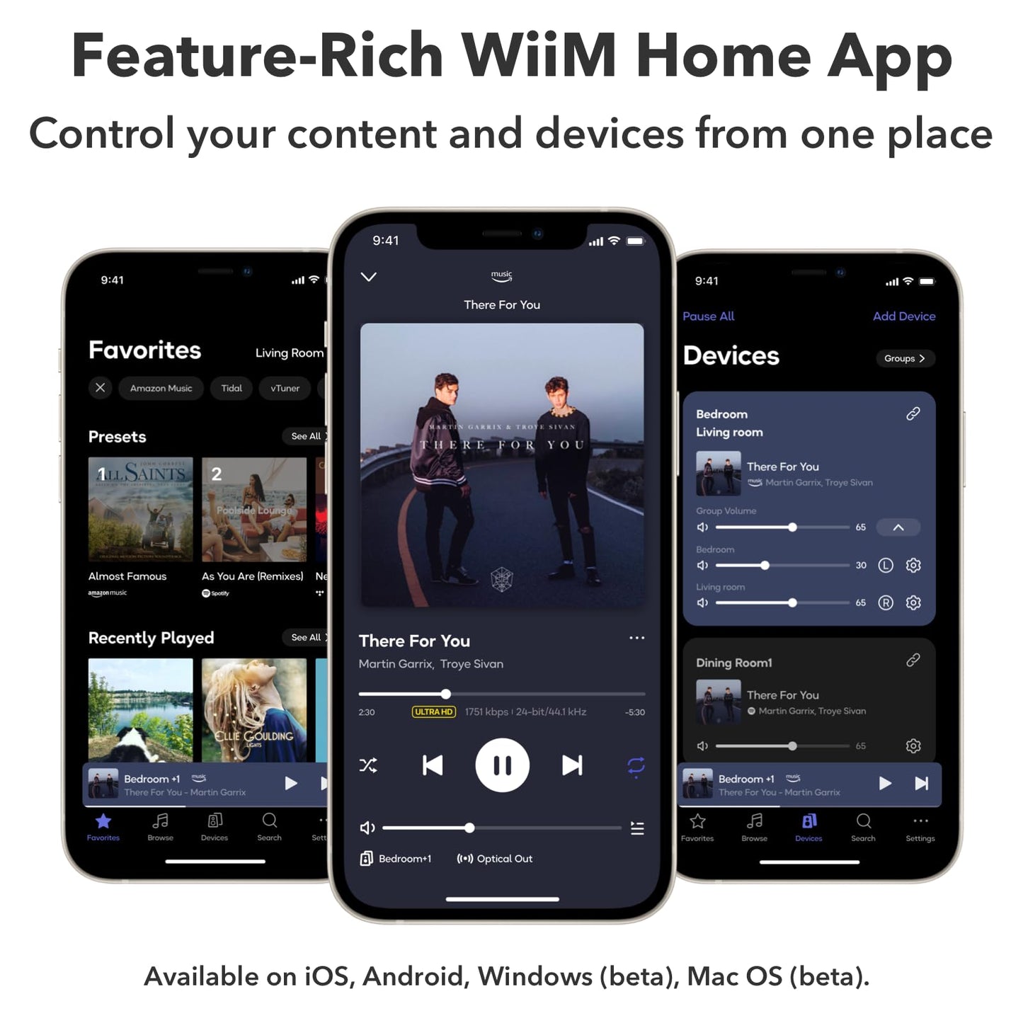 WiiM Mini AirPlay 2 Wireless Audio Streamer, Multiroom Stereo, Preamplifier, Works with Alexa and Siri Voice Assistants, Stream Hi-Res Audio from Amazon Music, Tidal and More