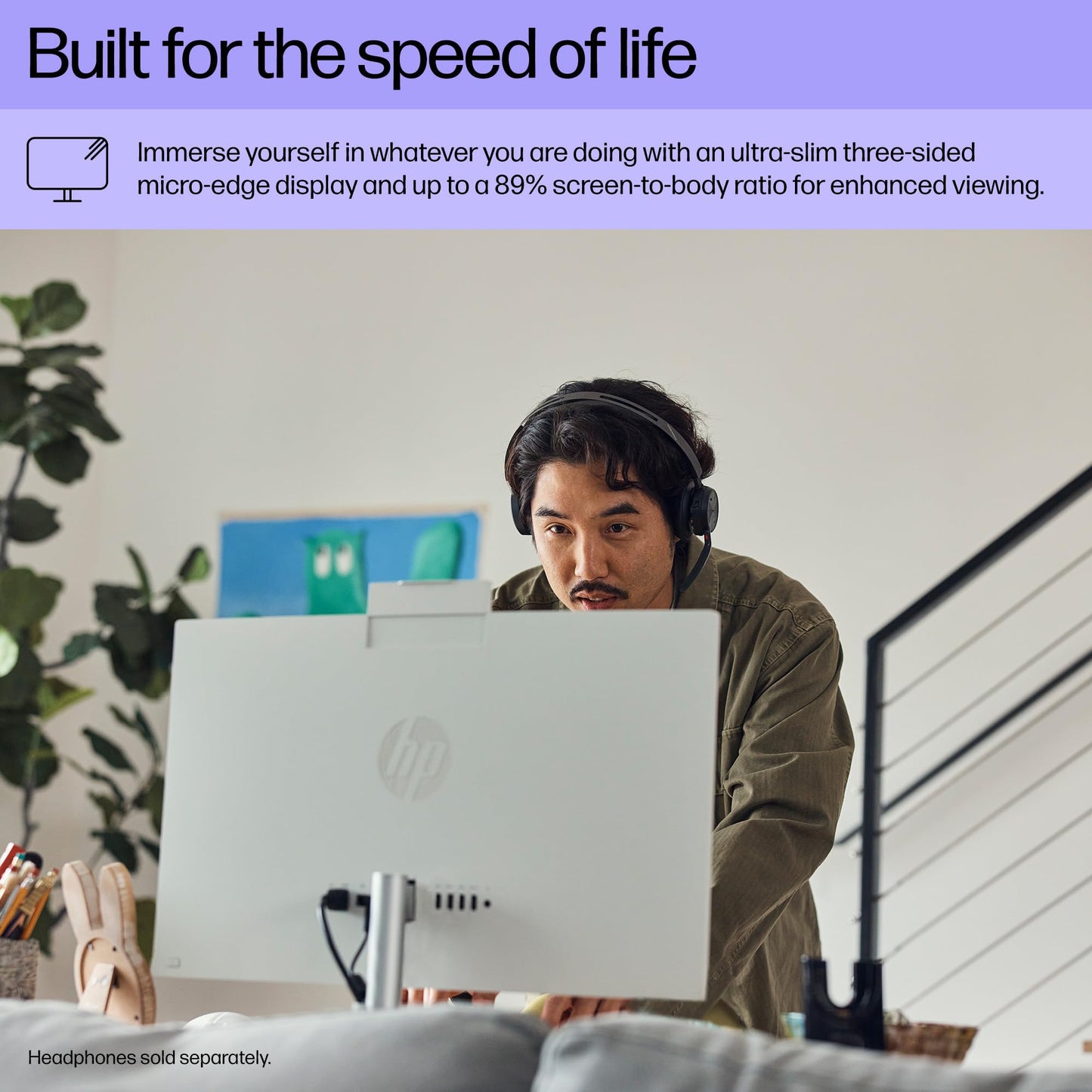 HP 24 Touchscreen All-in-One Desktop Computer for Home and School, Intel Processor, 23.8" FHD Display, 32GB DDR4 RAM, 1TB PCIe SSD, WiFi 6, Bluetooth 5.3, Business AIO, White