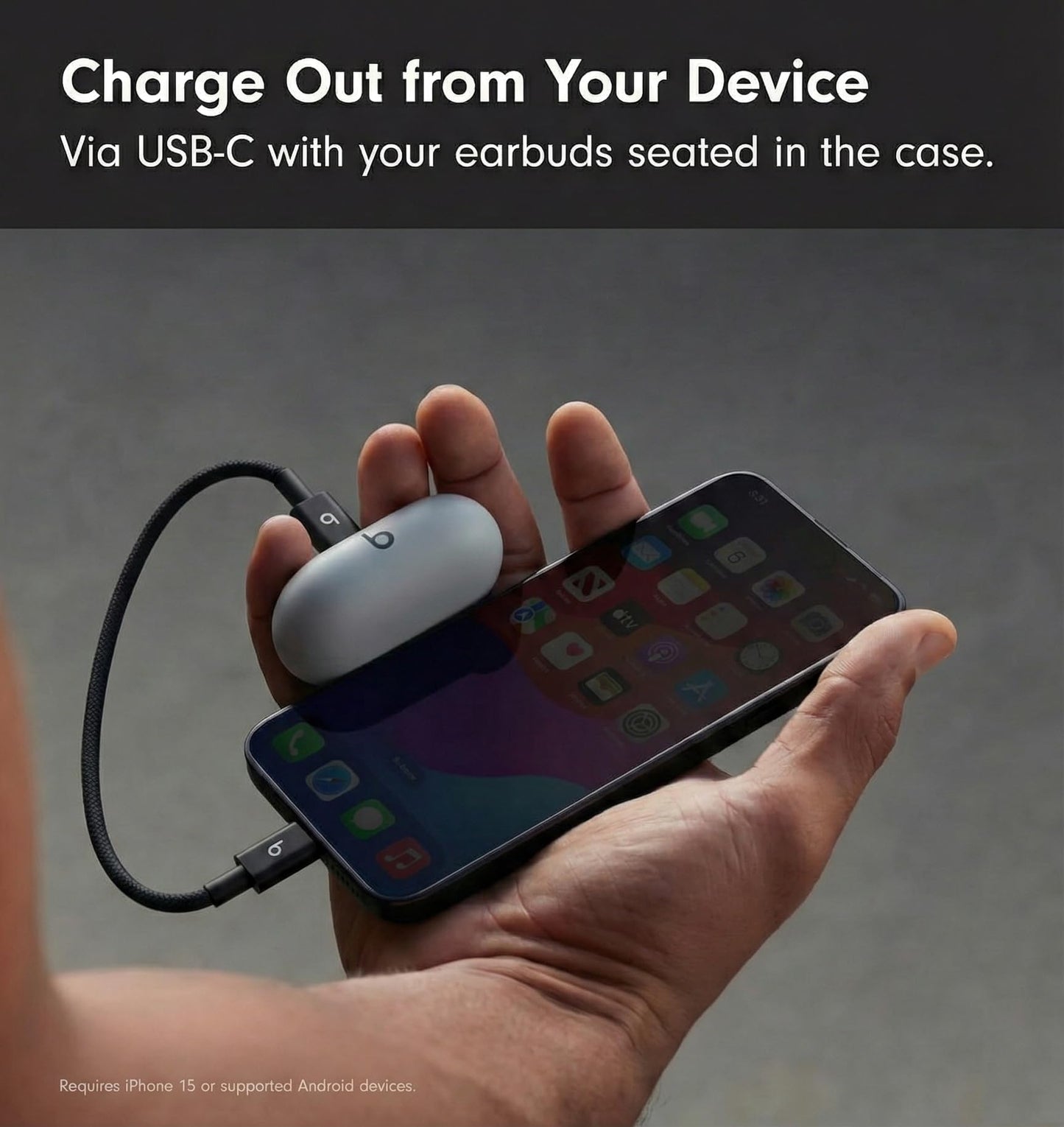 Beats Solo Buds - Wireless Bluetooth Earbuds | 18 Hours of Battery Life | Apple & Android Compatibility | Built-in Microphone - Matte Black