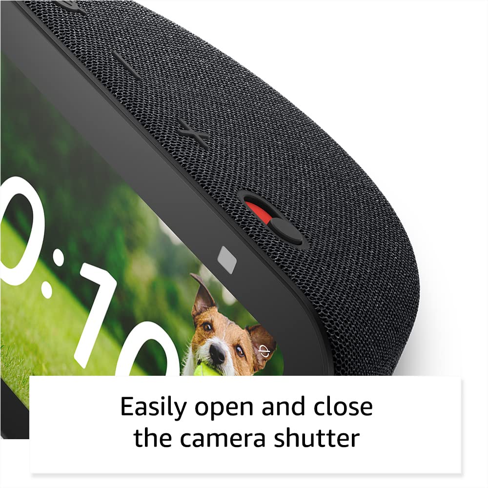 Amazon Echo Show 5, Smart display with 2x the bass and clearer sound, Charcoal