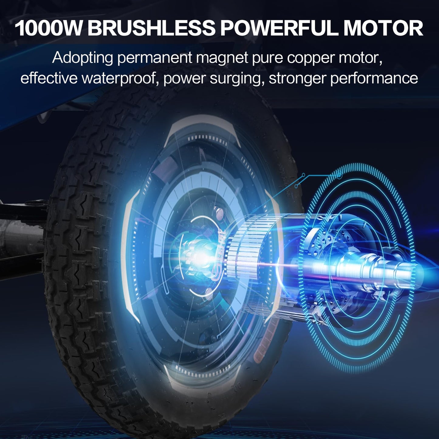 ASHOMELI 1000W Electric Cargo Tricycle Truck Simple Tricycle,60-70Km 60V 45Ah Large Capacity Battery,Load Capacity 1100Lbs