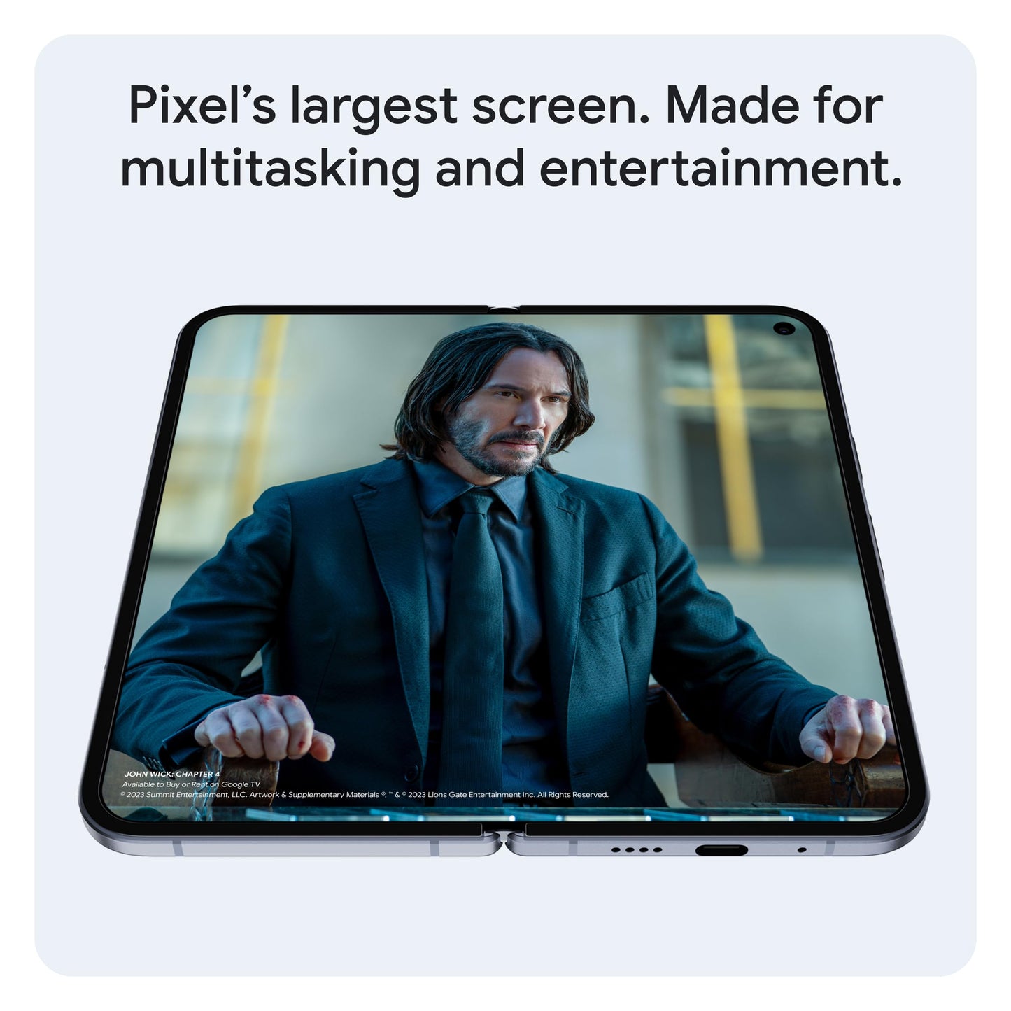 Google Pixel 10 Pro Fold - Unlocked Android Smartphone - Gemini AI Assistant - Advanced Triple Rear Camera System - 24+ Hour Battery - Foldable Display - Moonstone - 256 GB (2025 Model)