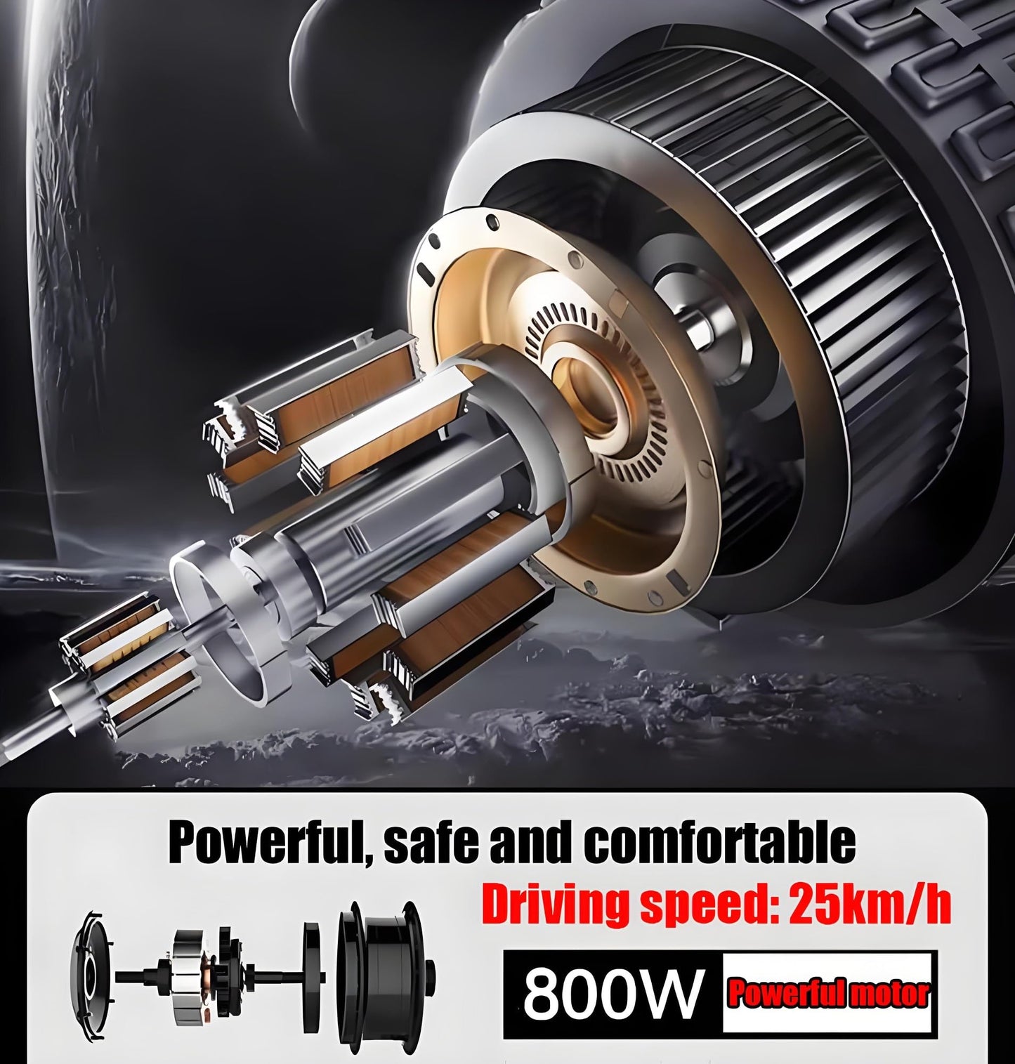 4 Wheel Seniors Adults Travel Mobility Scooter ,2-Seat Electric Golf Cart,All Terrain Recreational Powered Scooters Vehicle 800W Foldable Compact Cruiser Extra Large Portable Capacity Storage Trunk(Ye