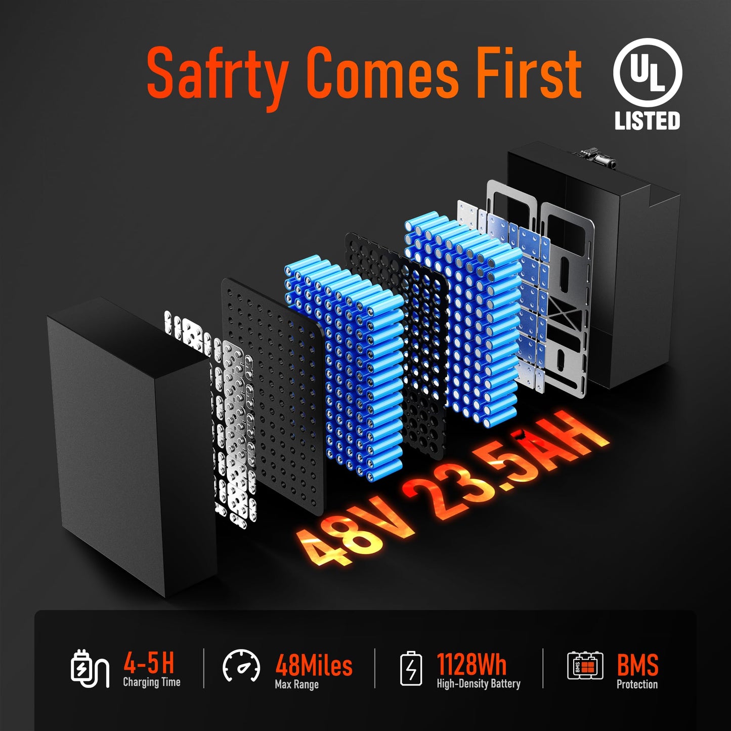 RiderX Electric Dirt Bike for Adults Teens, 3000W Brushless 220Nm Motor - 45° Slope, 38 MPH, 48V/23.5Ah Removable Battery, Dual Hydraulic Brakes & Full Suspension Electric Motorcycle for 13+, Orange