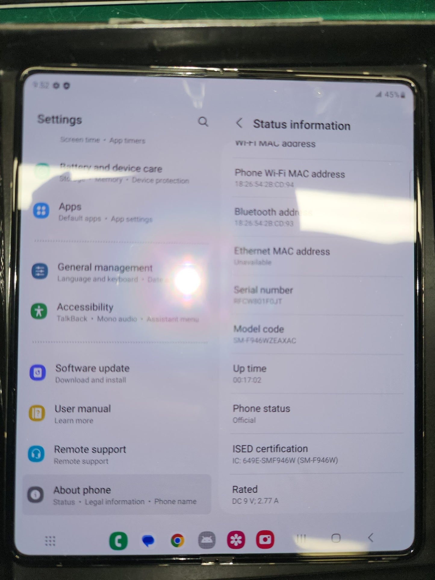 SAMSUNG Galaxy Z Fold 5 5G US Version, 256GB, ICY Blue - Unlocked (Renewed)