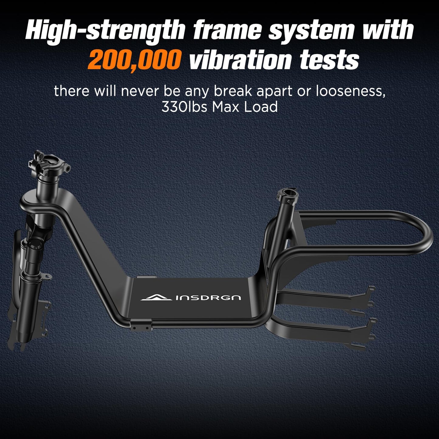 INSDRGN C14 Electric Scooter for Adults with Seat – High-Performance, Foldable E-Scooter with 900W Peak Power, 20MPH, 28-Mile Range, and Dual Disc Brakes,High Strength Frame,330lbs Max Load - Black