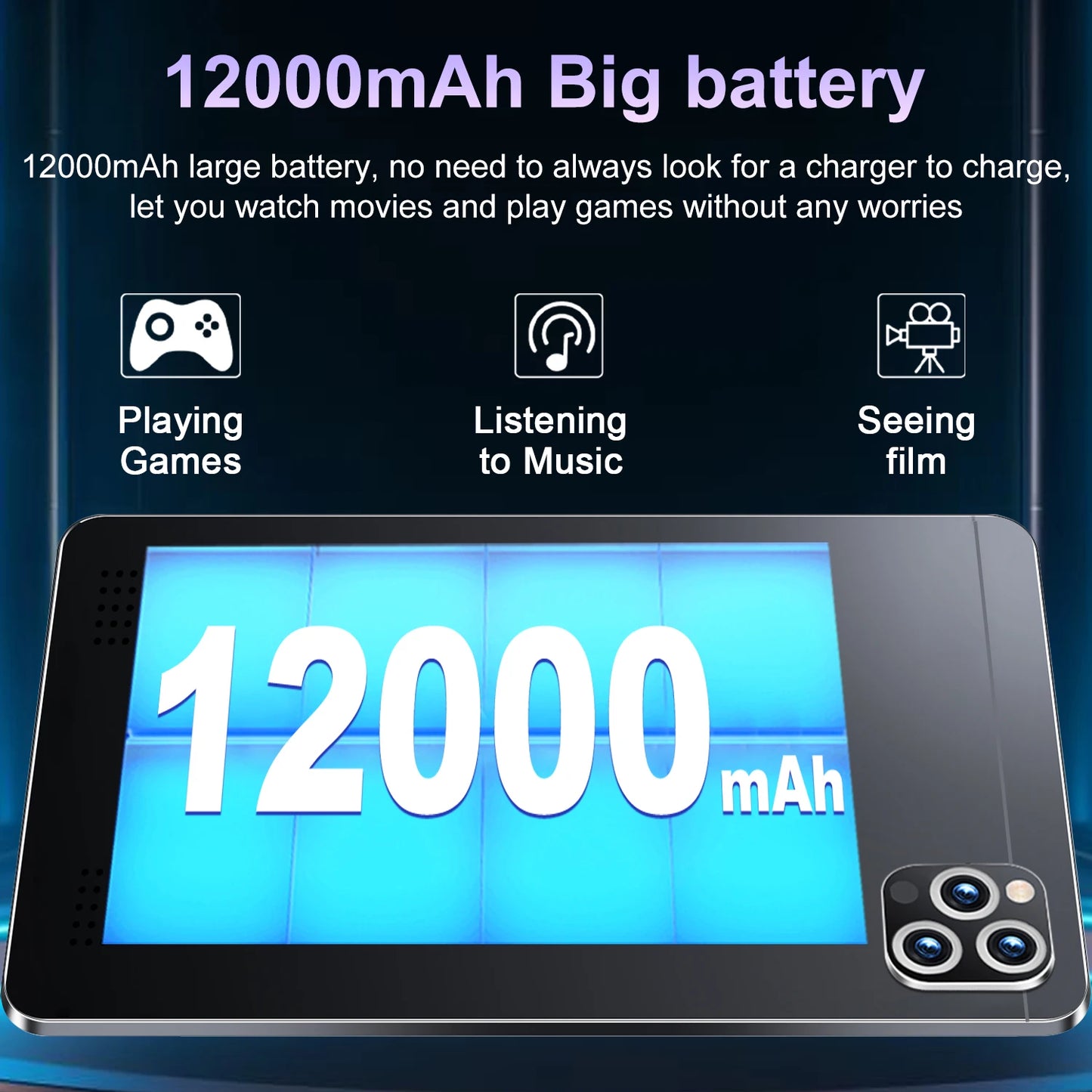 2025 New 5G Tablet Android 13.0 10.36Inch 16GB RAM 1TB ROM Tablets 16MP 32MP 12000mAh 10Core WiFi Bluetooth Network Tablet GPS