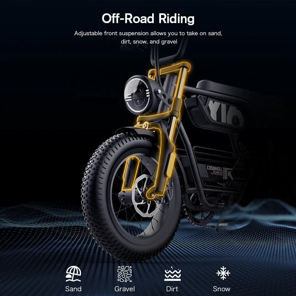 COSWHEEL Y16 Ebike E-bike 1000w Electric Bike
