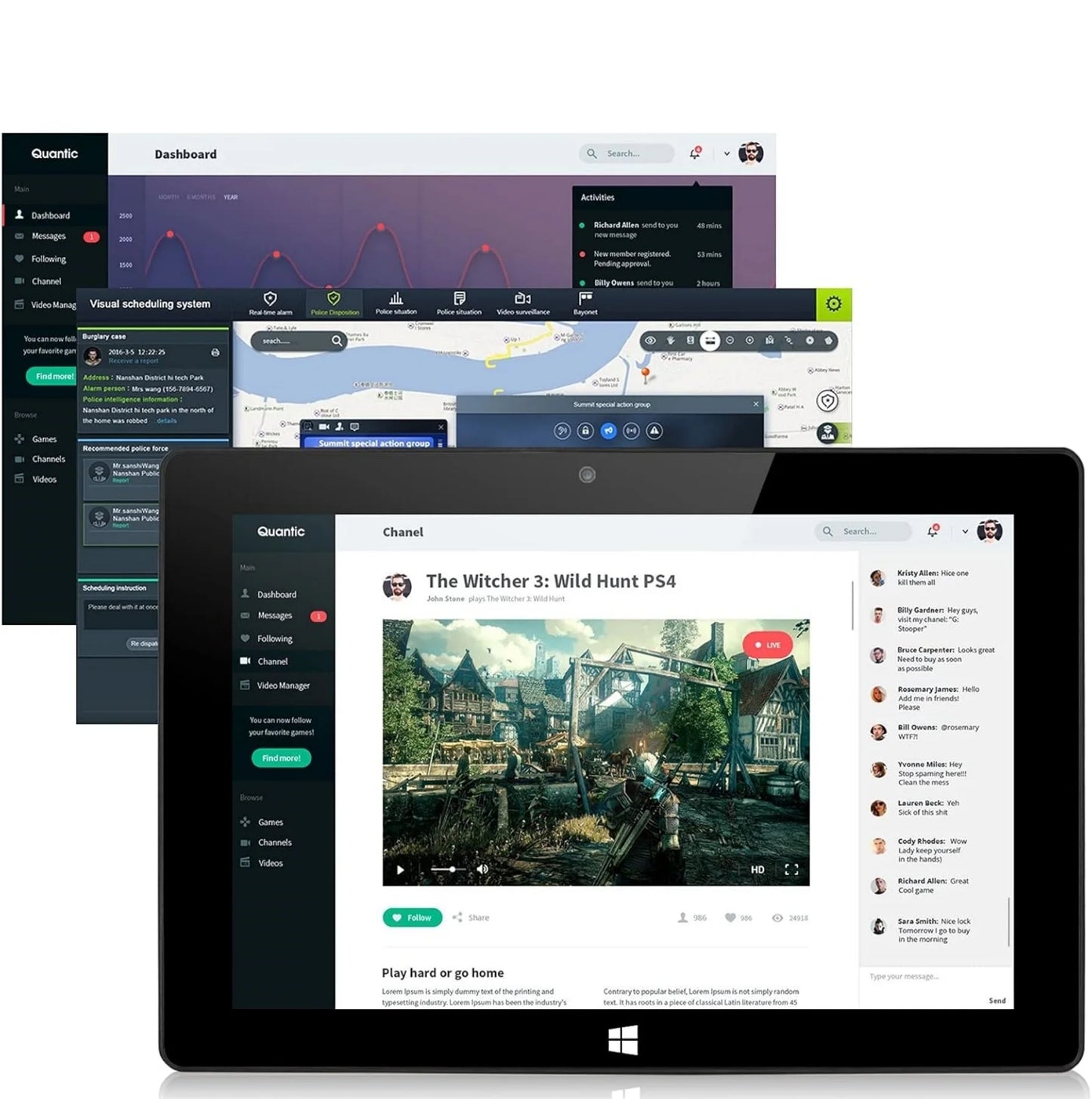 10.1 Mini 64 Bit Tablet PC Sales Mlt10w 4GBDDR RAM 32GB ROM Windows 10 USB 3.0 Intel Celeron N4000 1280 x 800 IPS G+P Dual Core