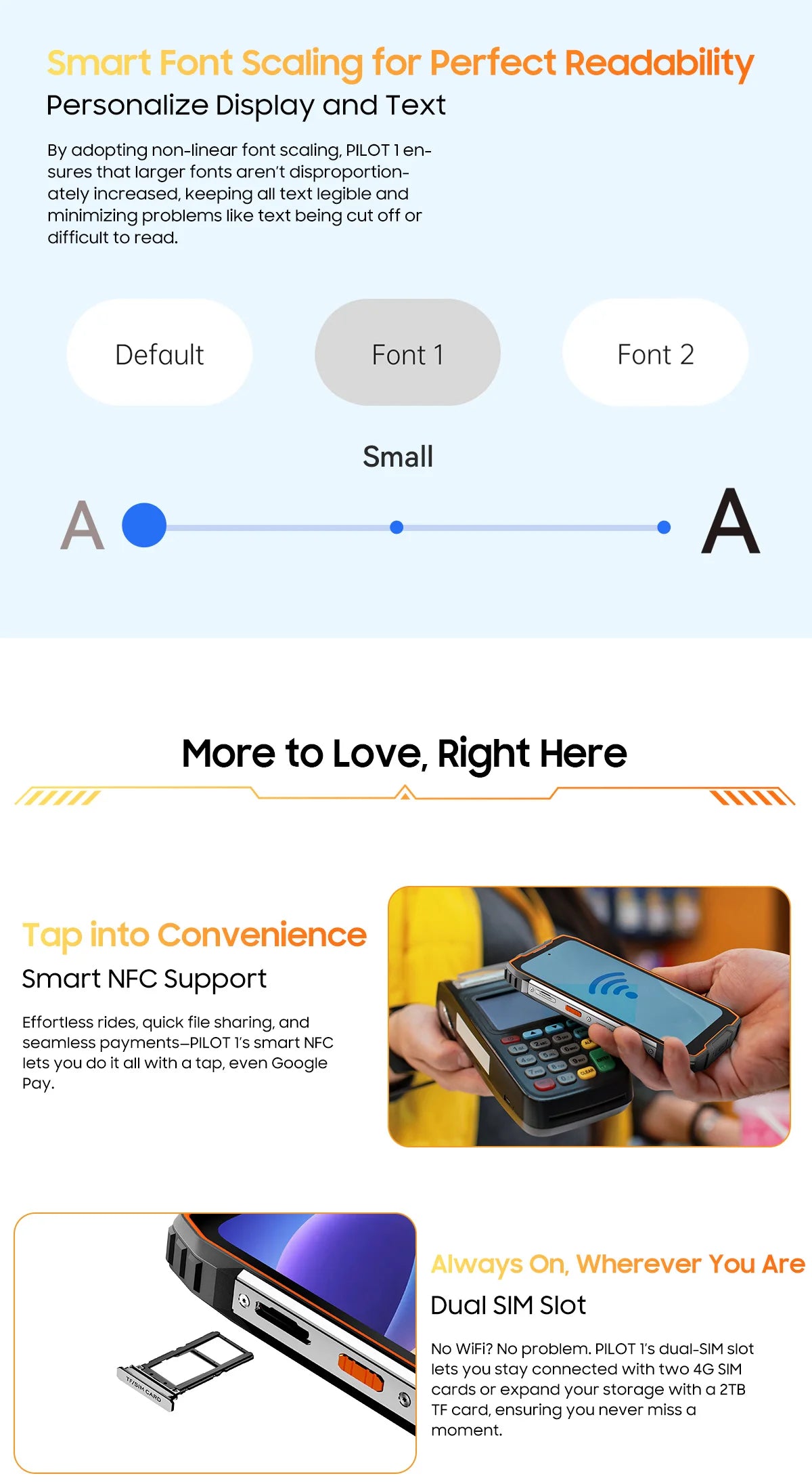 Blackview OSCAL PILOT 1 Rugged Phone, 6GB+ 256GB ,Helio G81 Smartphone Android14, 6.67'' Display Mobile Phone, 15000mAh, NFC