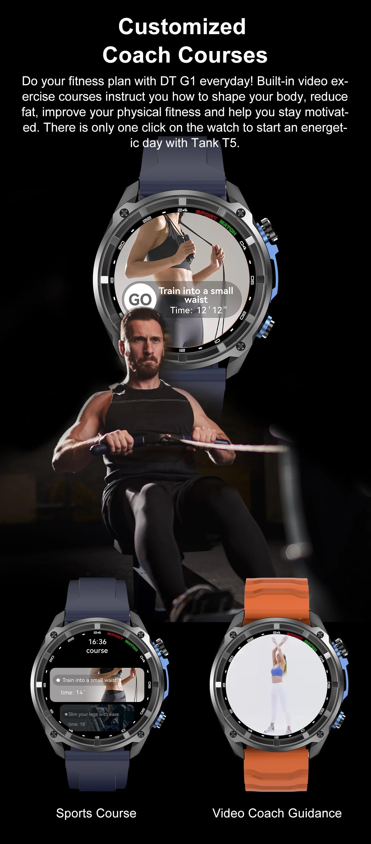 2025 New Military Sport GPS 4GB Memory Smartwatch Men 5ATM Waterproof Fitness Tracker Offline Maps 860Mah Battery Smart Bracelet