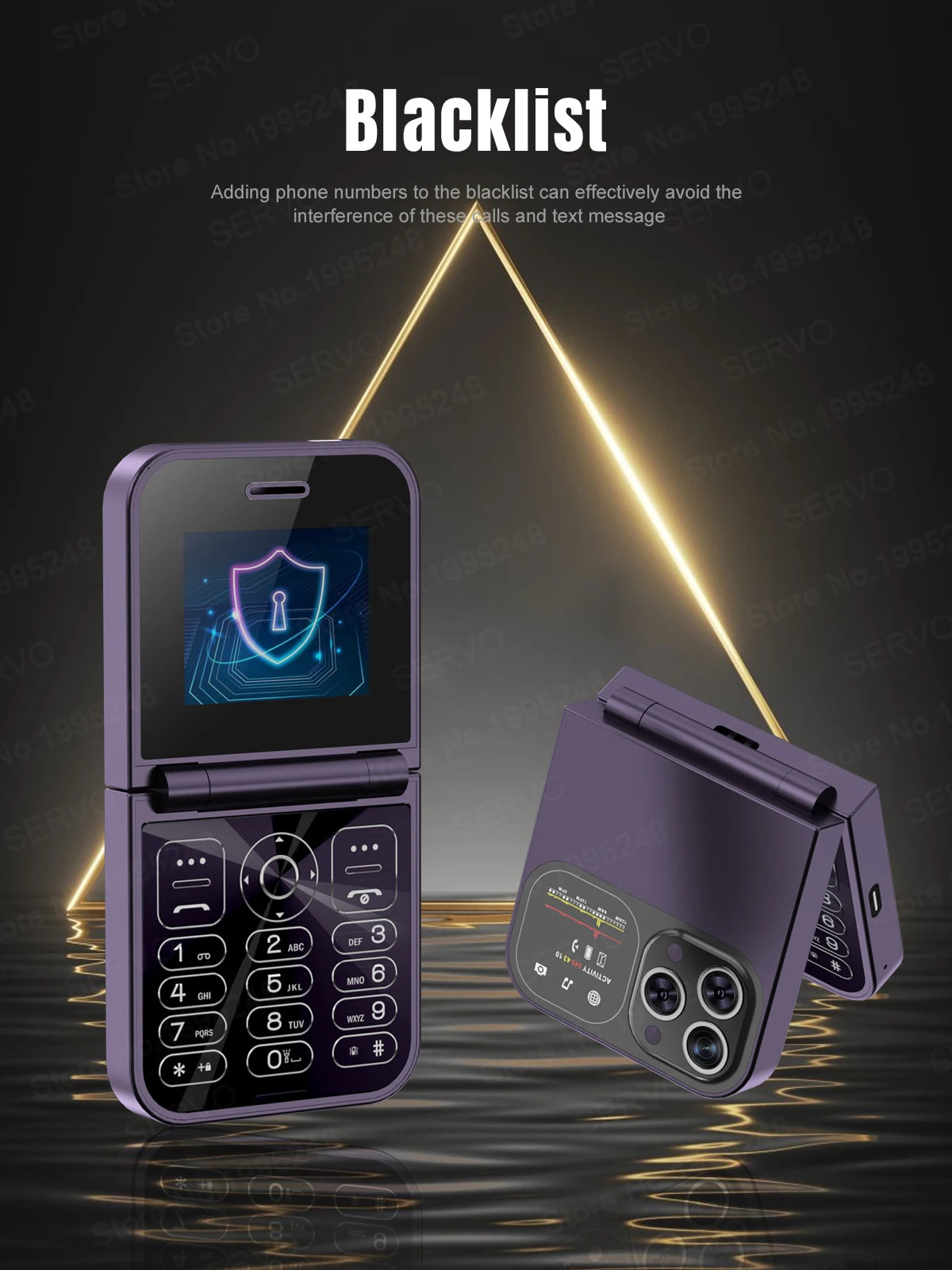 SERVO F15 Mini GSM Flip Mobile Phone 2 SIM Blacklist Magic Voice Auto Call Record Speed Dial MP4 Torch Cute Tiny Fold Cellphones