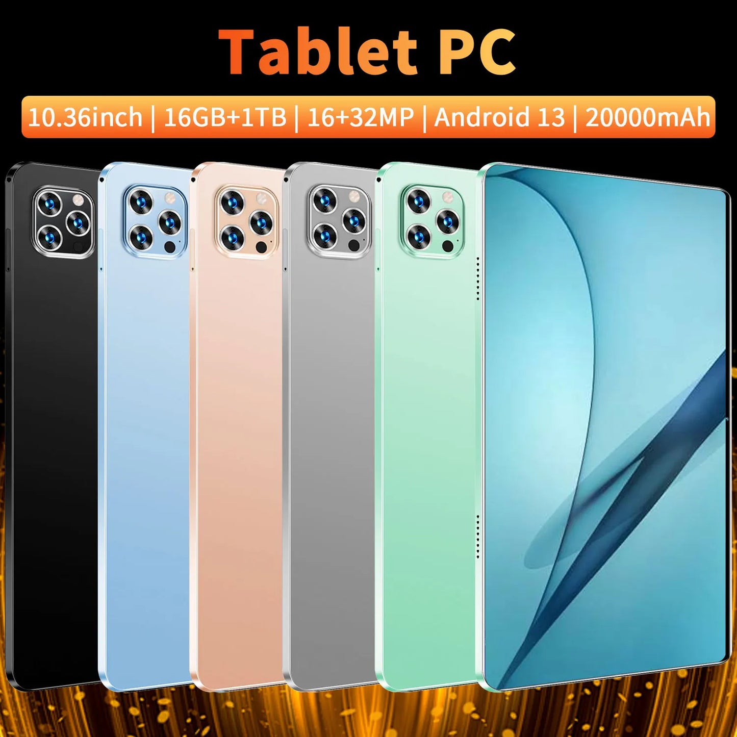 2025 Global New 10.36 inch tablet Android 14 Pad 15 Pro 16GB 1TB Snapdragon 8 Gen2 4KHD 5G WIFI Bluetooth WPS 20000mAh tablets