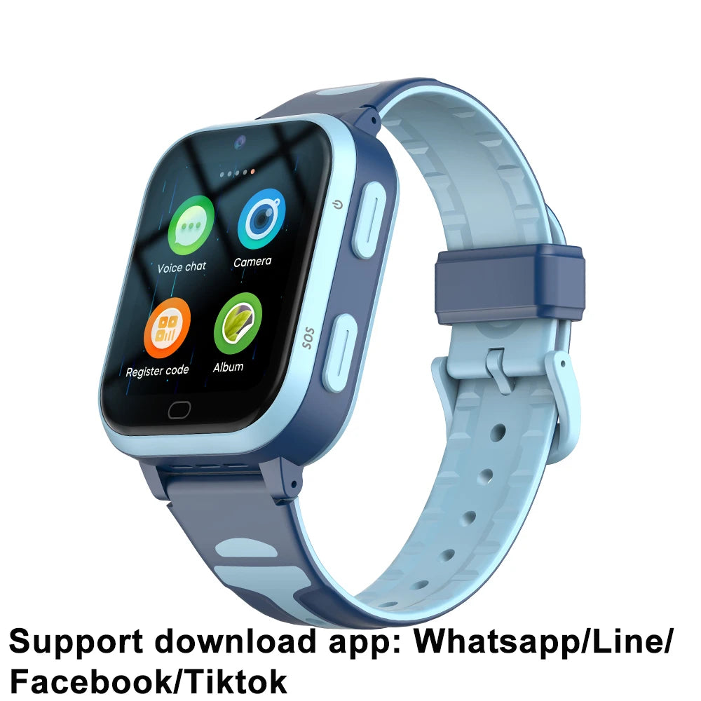 4G Kids Smart Watch 8GB ROM GPS WiFi Position Video Call Phone Android Watch Call Back Monitor with Sticker Children Smartwatch
