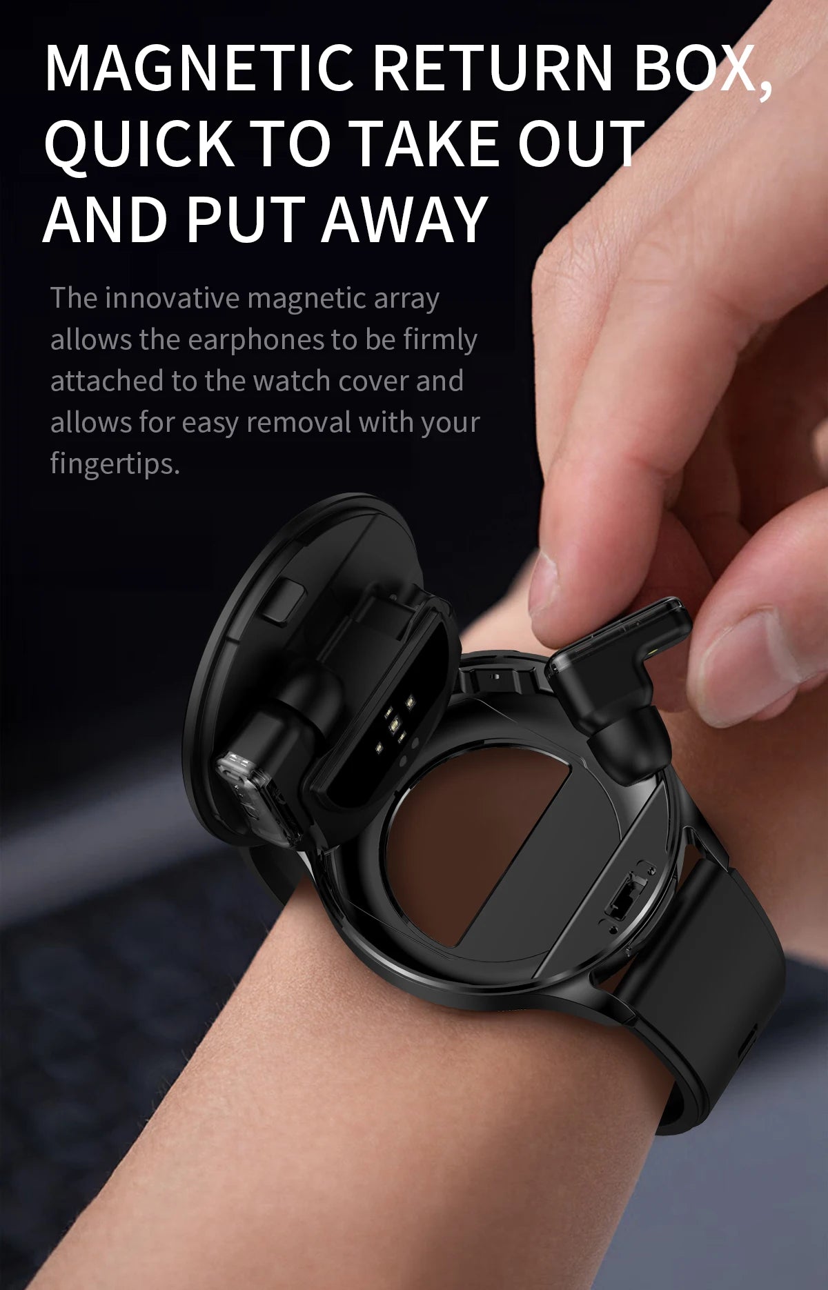 New Smart Watch TWS 2-in-1 Bluetooth Earphones With built-in Speaker HIFI 9D Sound Quality Health Monitor Watch For Android iOS