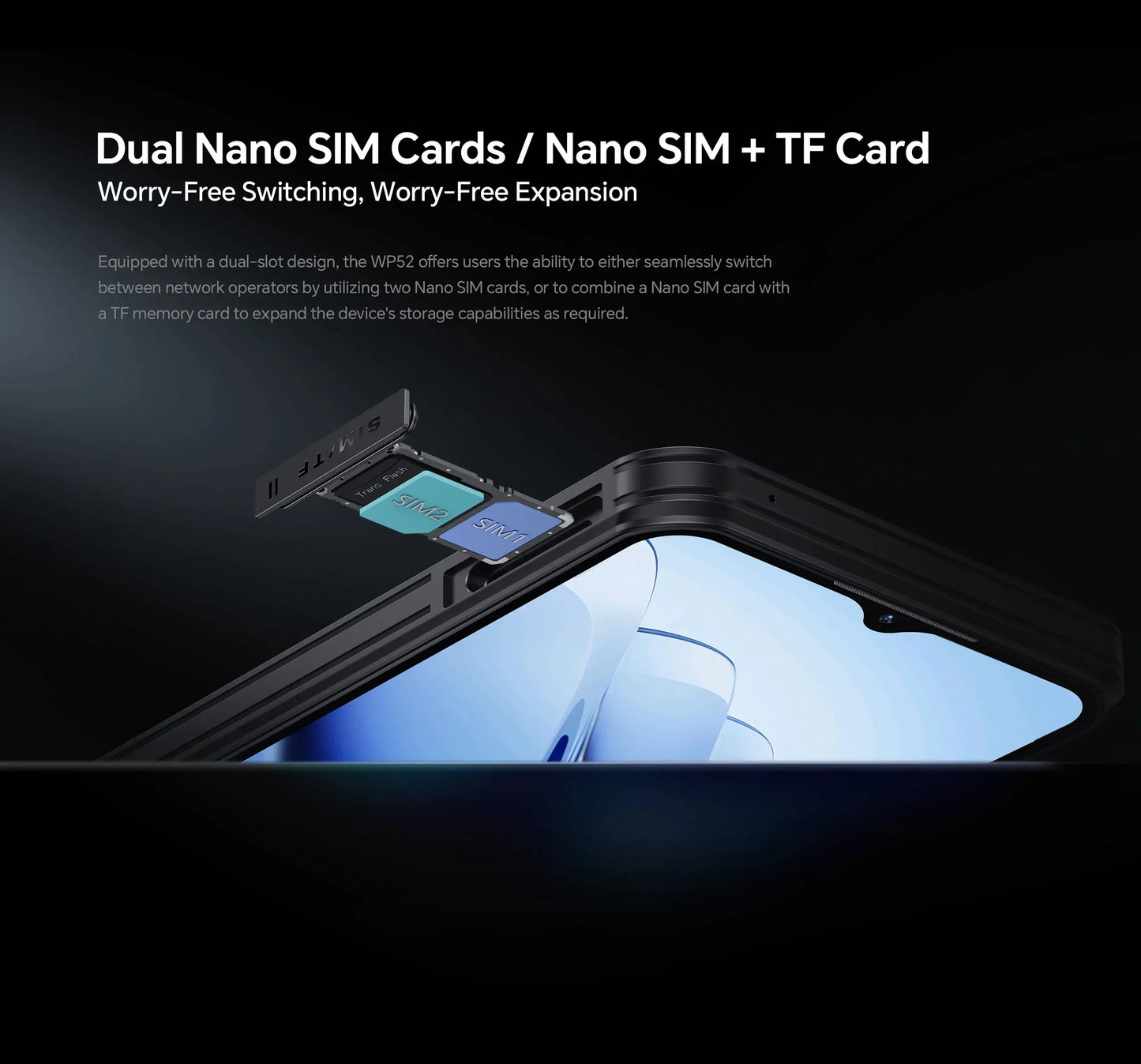 Oukitel WP52 5G Rugged Smartphone Android14 16GB+256GB 6500mAh Mobile Phone 48MP NFC Cell Phone