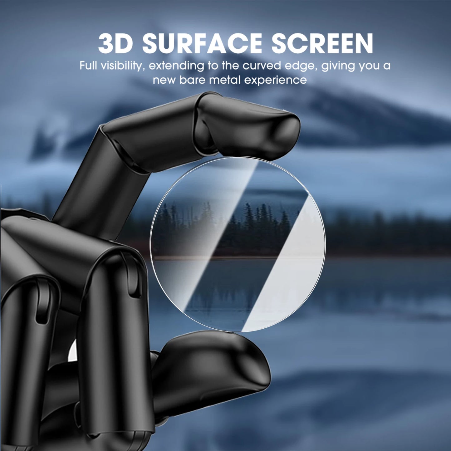 Tempered Glass Watch Screen Protector for OnePlus Watch 3 Hardness Protective Cover with Auto Alignment Tool Anti-Scratch Film