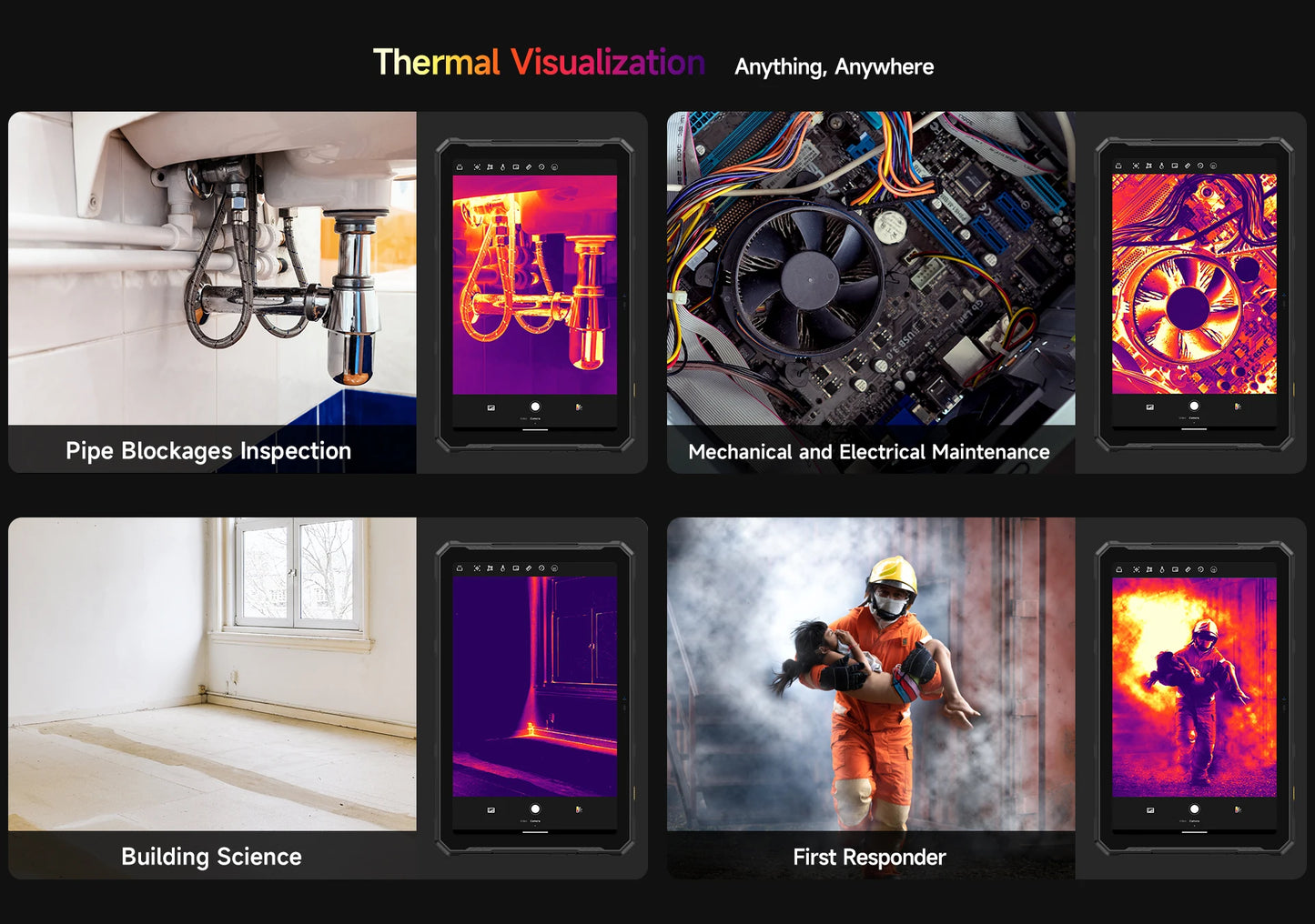 Ulefone Armor Pad 4 Ultra 5G Rugged Tablet Thermal lmaging 10.36"2K Up to 16GB RAM 256GB ROM Android 14 11800mAh