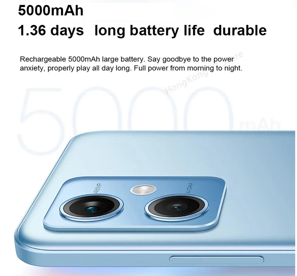 Global Rom Xiaomi Redmi Note 12 5G Smartphone 128GB/256GB 6.67'' GOLED Display 120Hz Snapdragon 4 Gen1 48MP Dual Camera 33W used