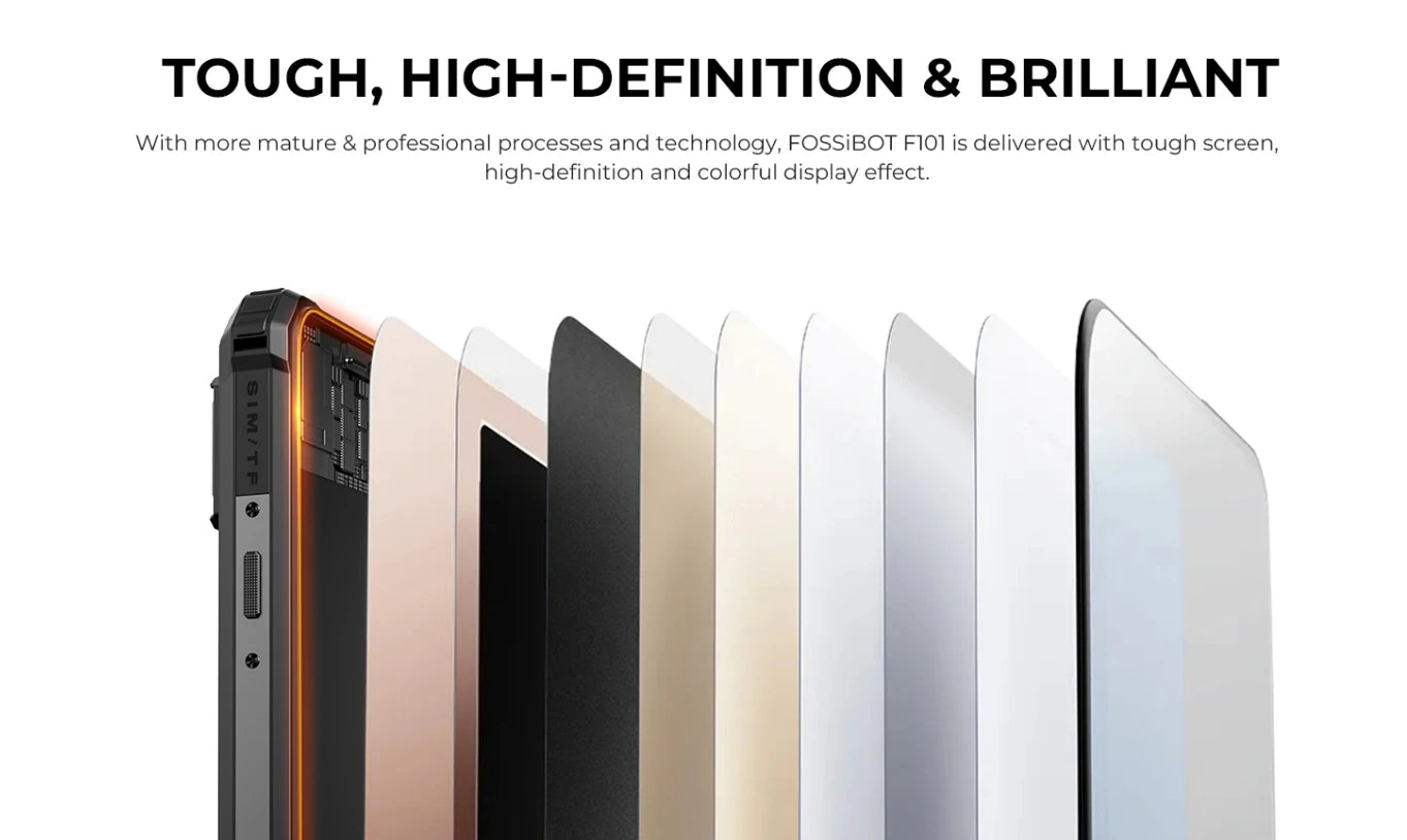 Fossibot F101 PRO Robust 120Hz 5,45 inch Screen 8GB + 128GB 10600mAh 18W Fast Charging Android13 Mobile Phone