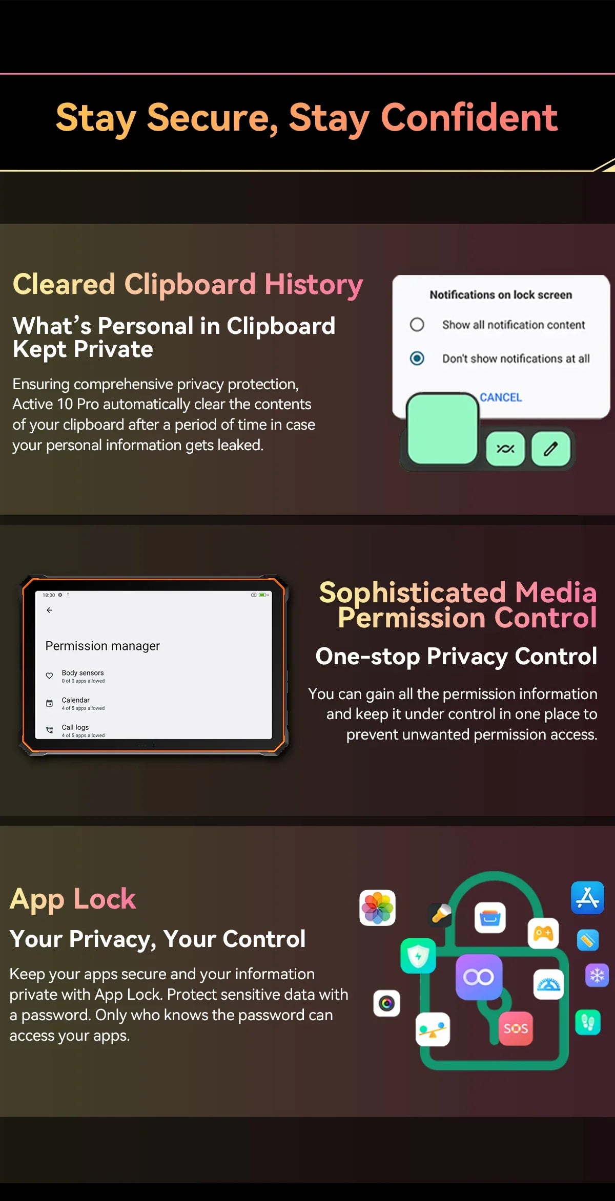Blackview Active 10 Pro 5G Rugged Tablets 11" FHD+ Display 12GB 256G/512GB Android 14 30000mAh Battery 108MP Camera MTK 7300