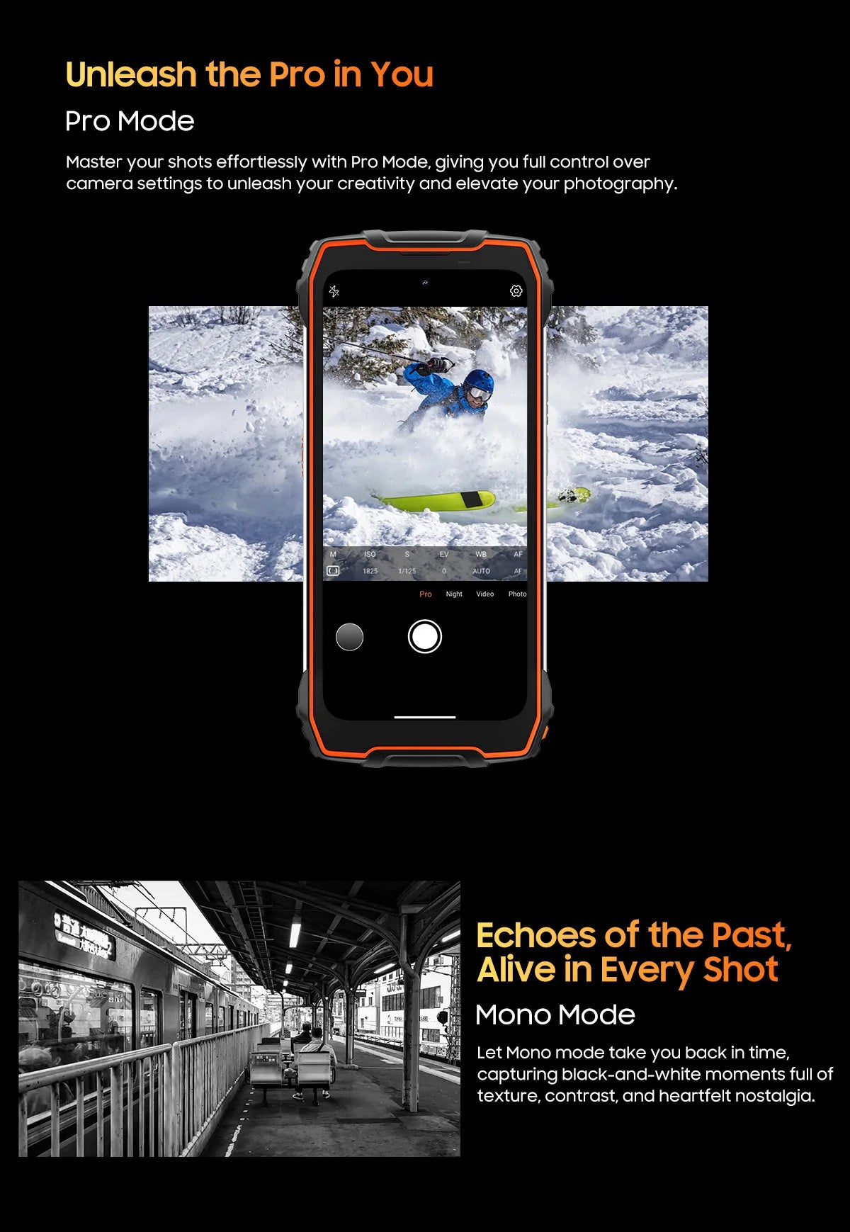 Blackview OSCAL PILOT 1 Rugged Phone, 6GB+ 256GB ,Helio G81 Smartphone Android14, 6.67'' Display Mobile Phone, 15000mAh, NFC