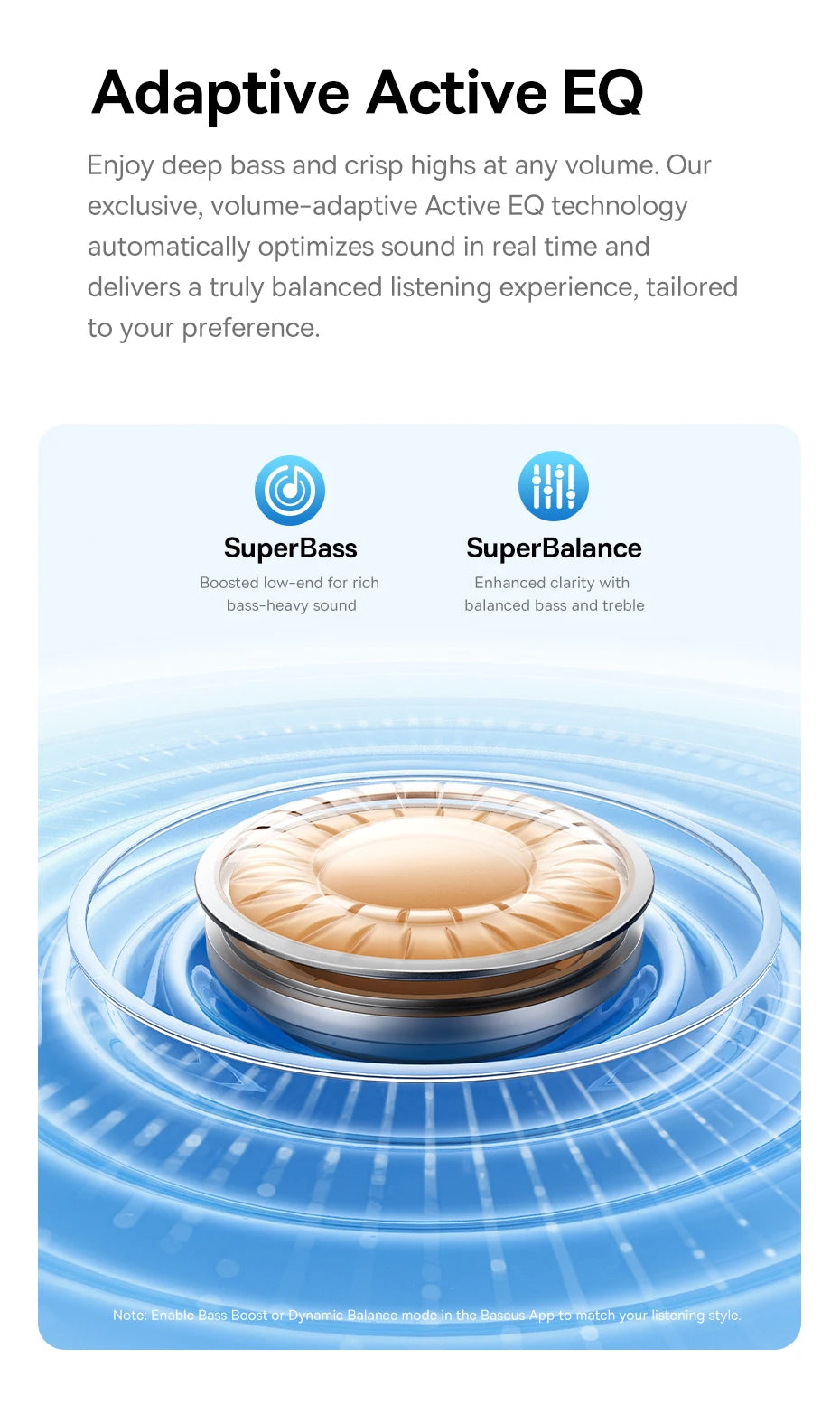 Baseus EP10 Pro ANC Earbuds Wireless Bluetooth 6.0 Earphones 50dB Realtime Adaptive Headphones 6 Mic Hi-Res LDAC IP55 Ear buds