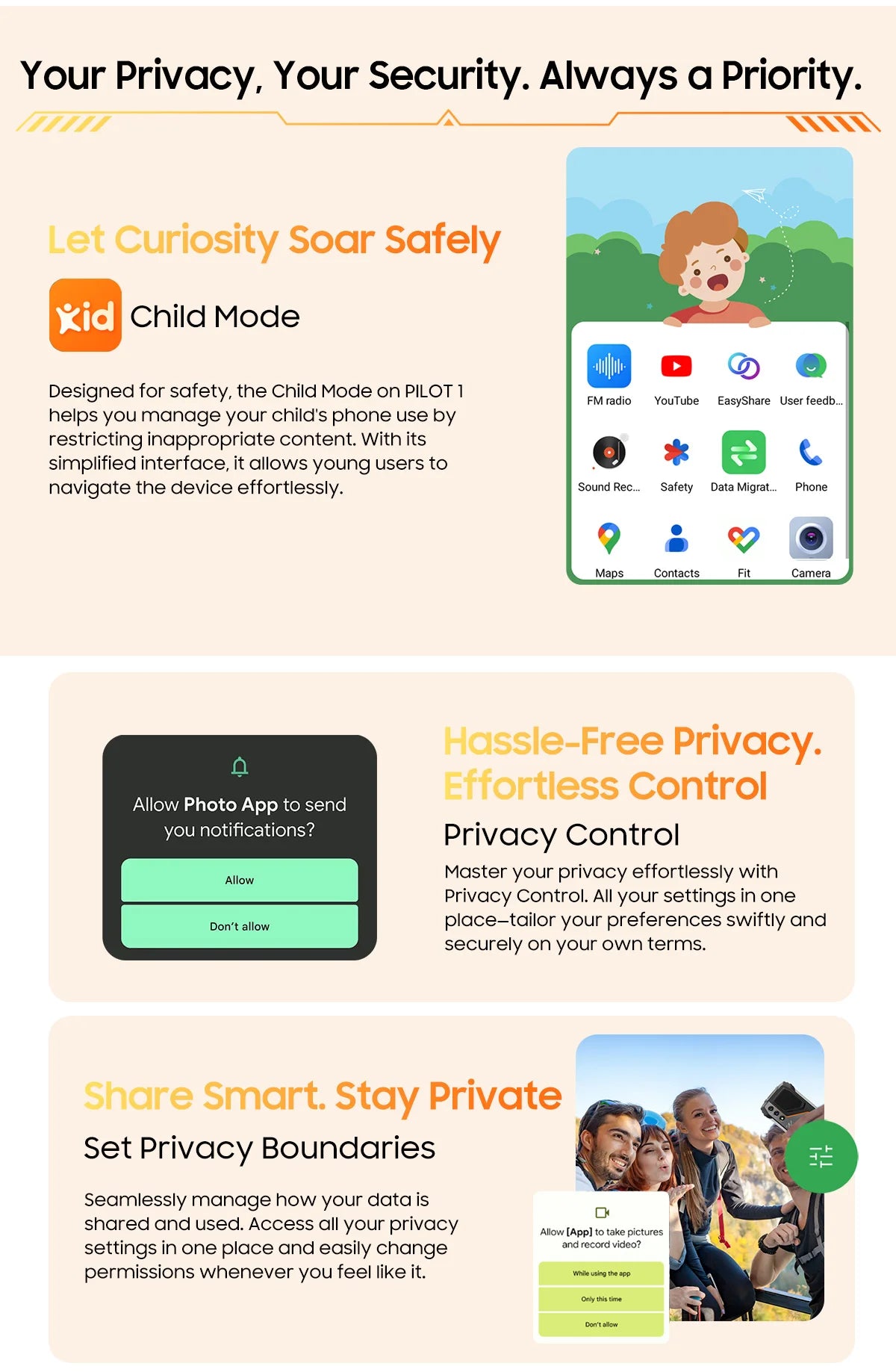 Blackview OSCAL PILOT 1 Rugged Phone, 6GB+ 256GB ,Helio G81 Smartphone Android14, 6.67'' Display Mobile Phone, 15000mAh, NFC
