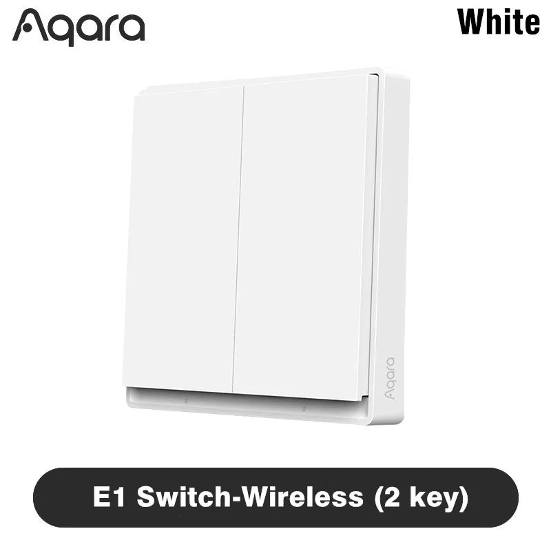 Original Aqara Smart E1 Wall Switch ZigBee 3.0 Wireless Light Button No With Neutral Fire Wire For Xiaomi Mi Home Homekit APP